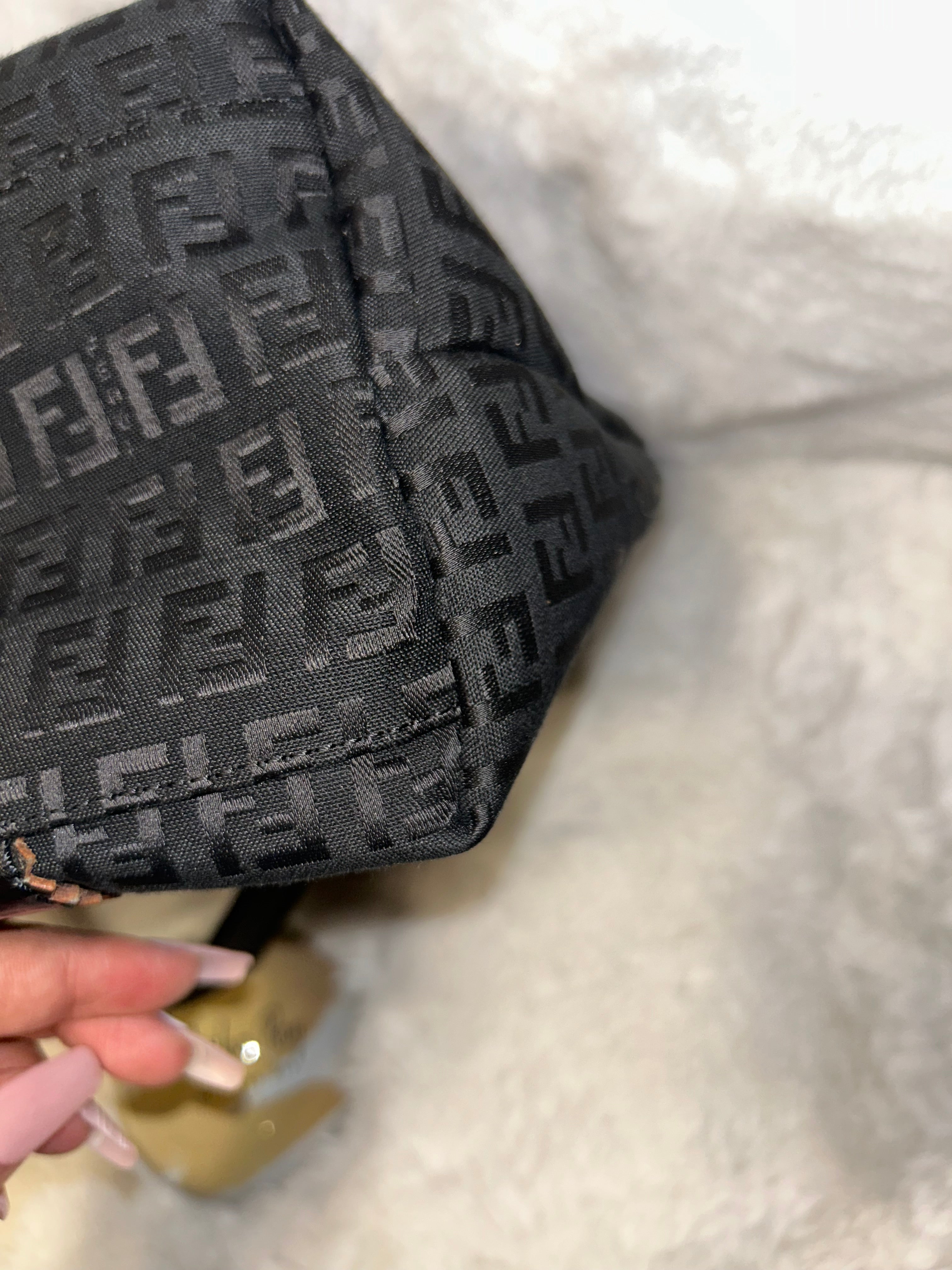Fendi Zucchino Black Tote