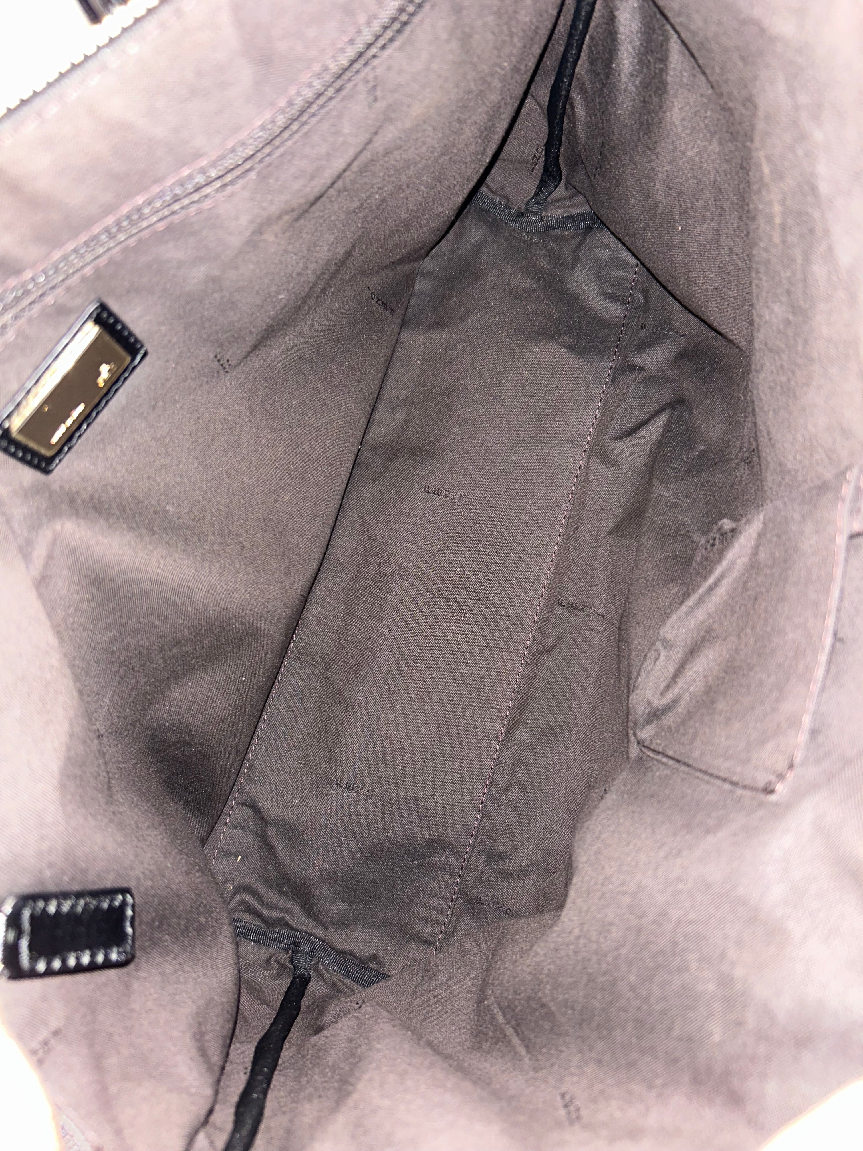 Fendi Zucchino Black Tote