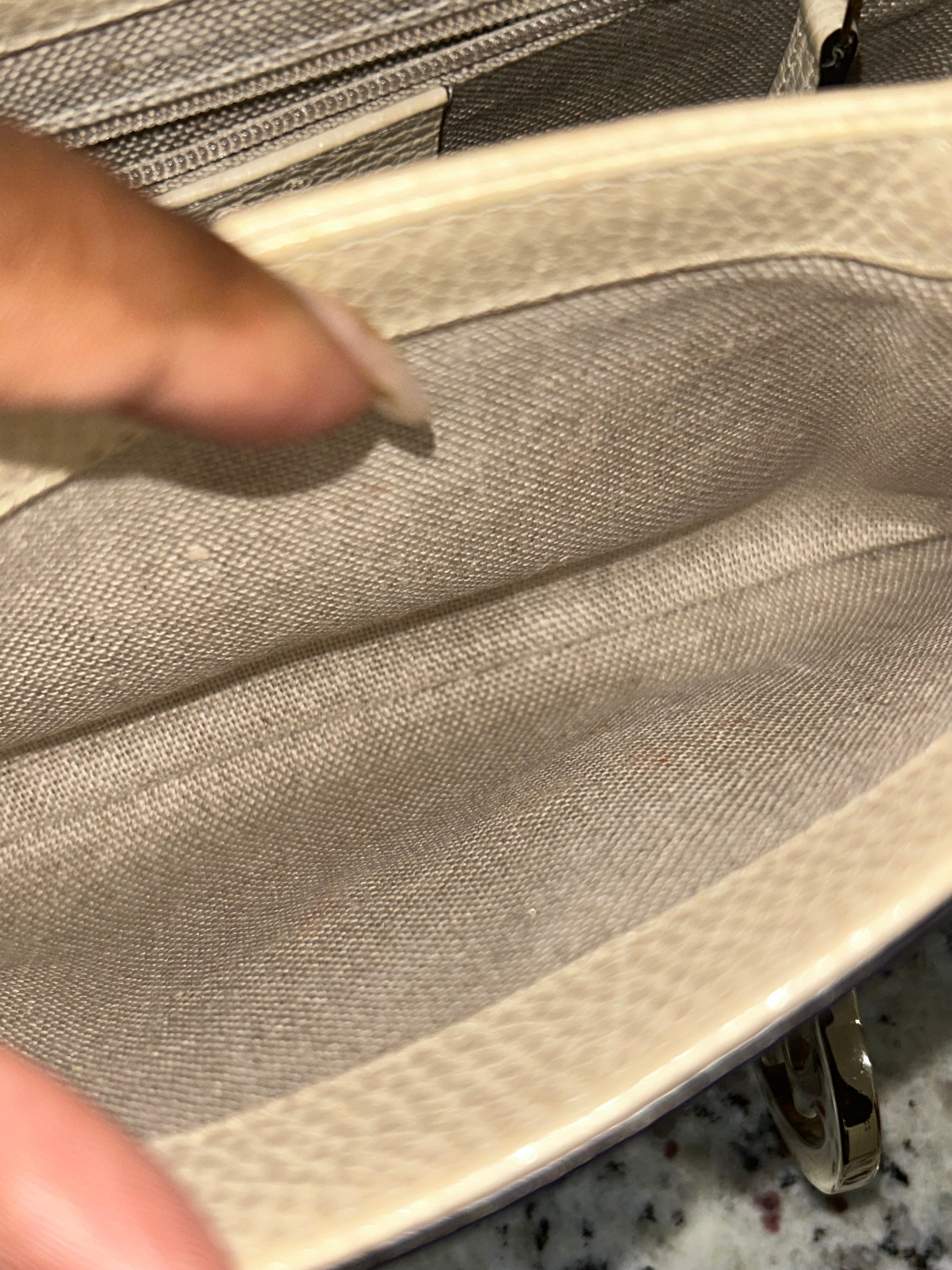 Gucci Cream Interlocking Bag