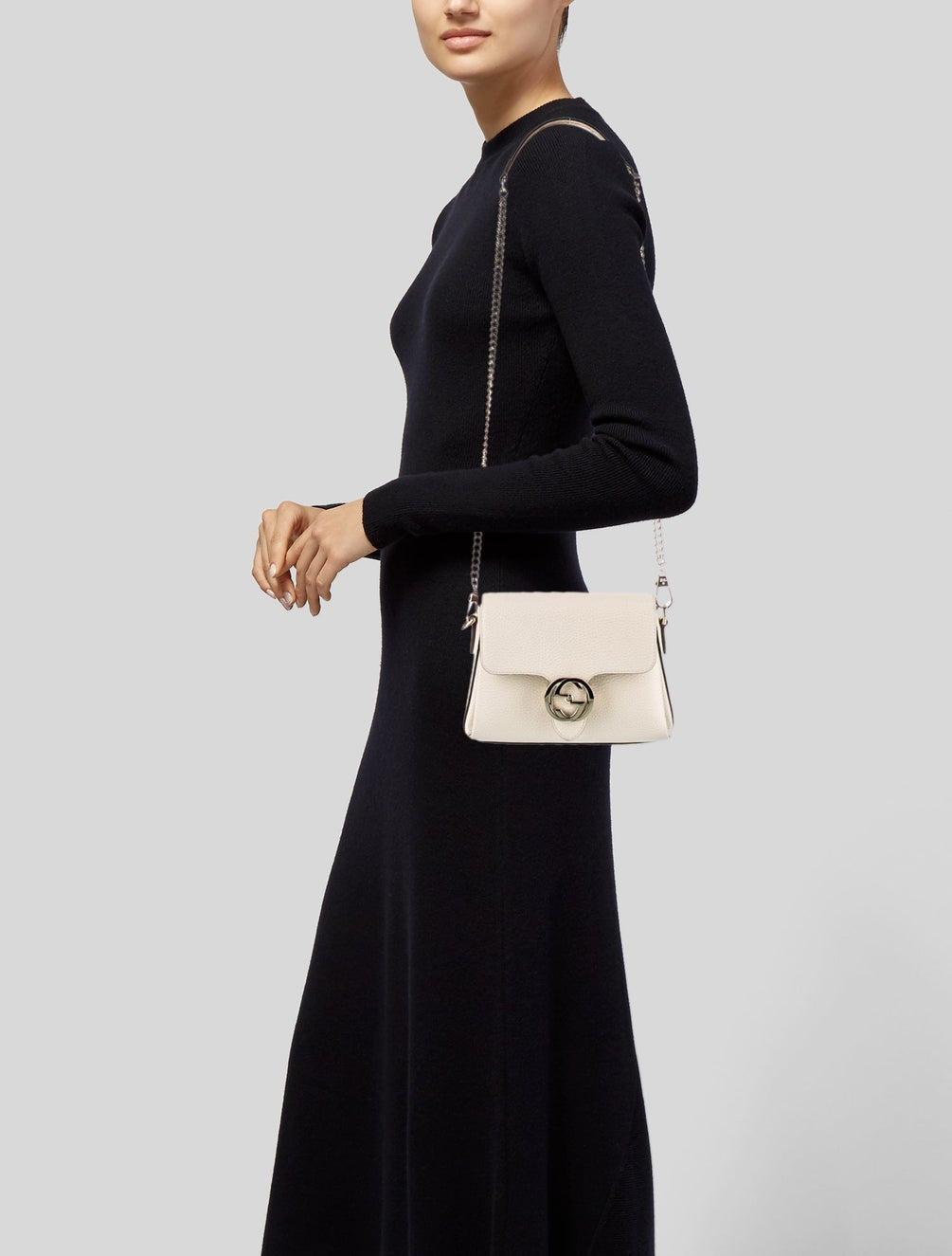 Gucci Cream Interlocking Bag