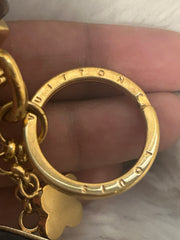 LV Porte Cles Black & Gold Capucine Key Charm