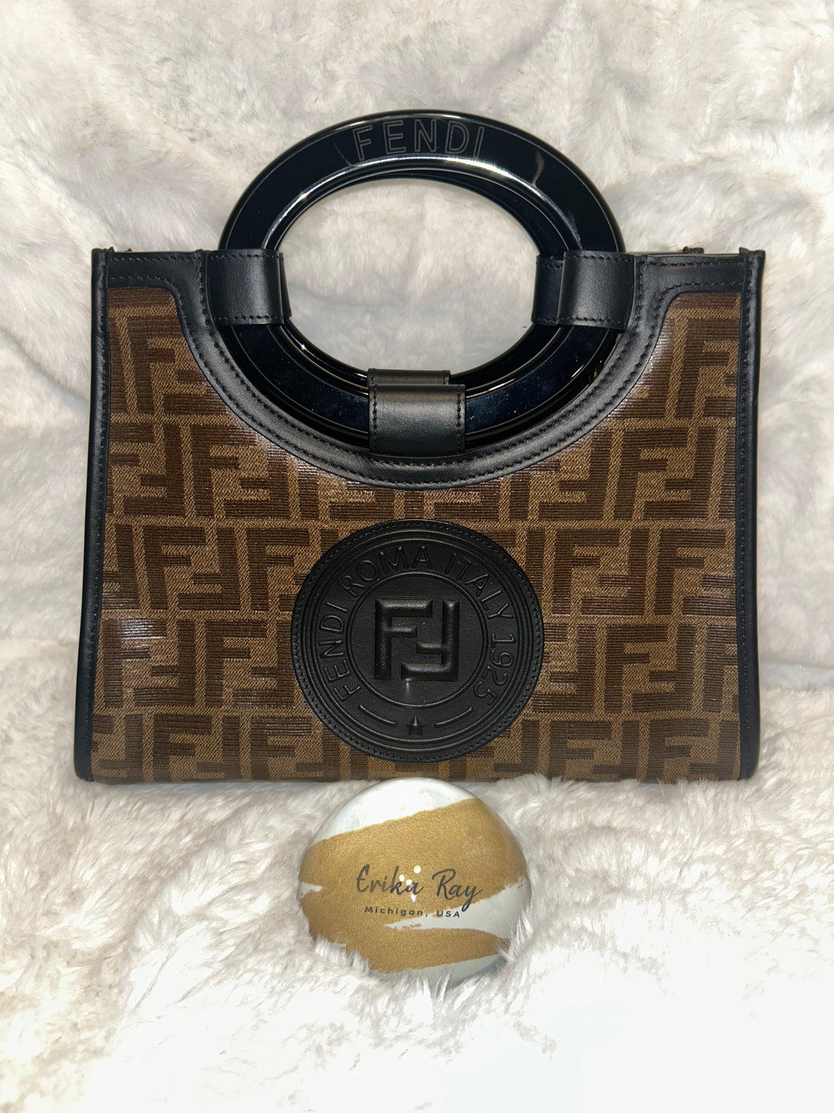 Fendi Runaway Tote- BLACK