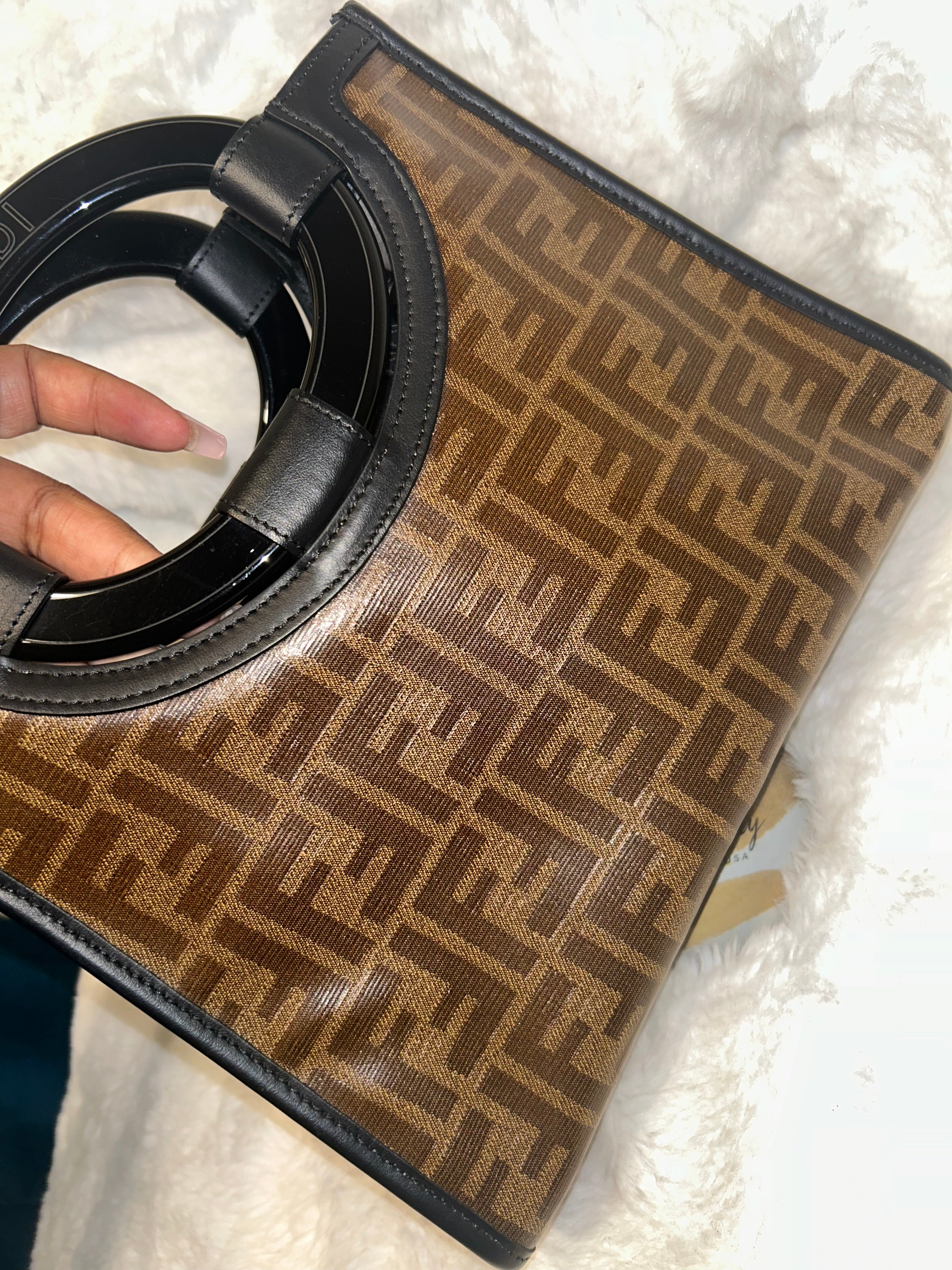 Fendi Runaway Tote- BLACK