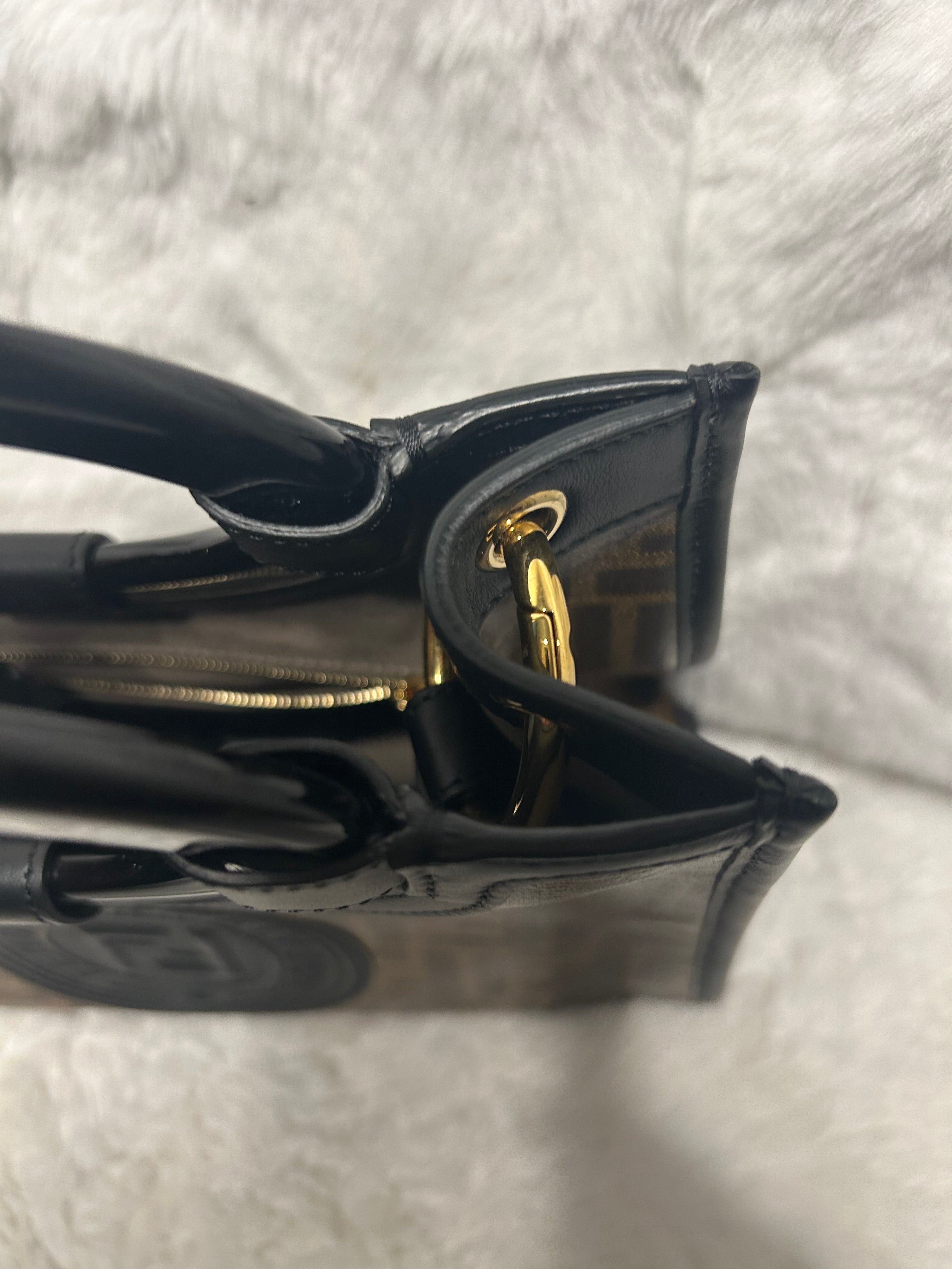Fendi Runaway Tote- BLACK