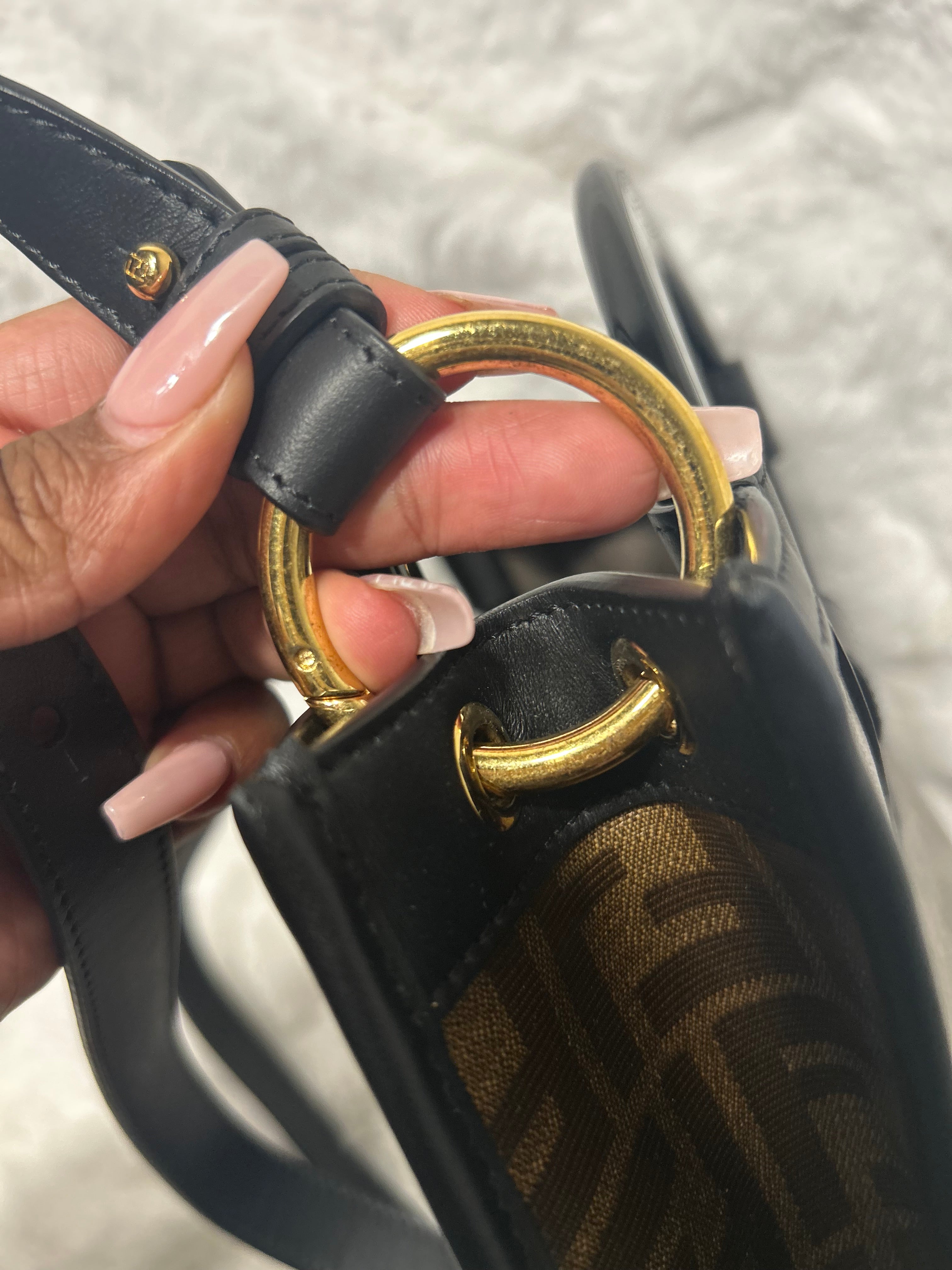 Fendi Runaway Tote- BLACK