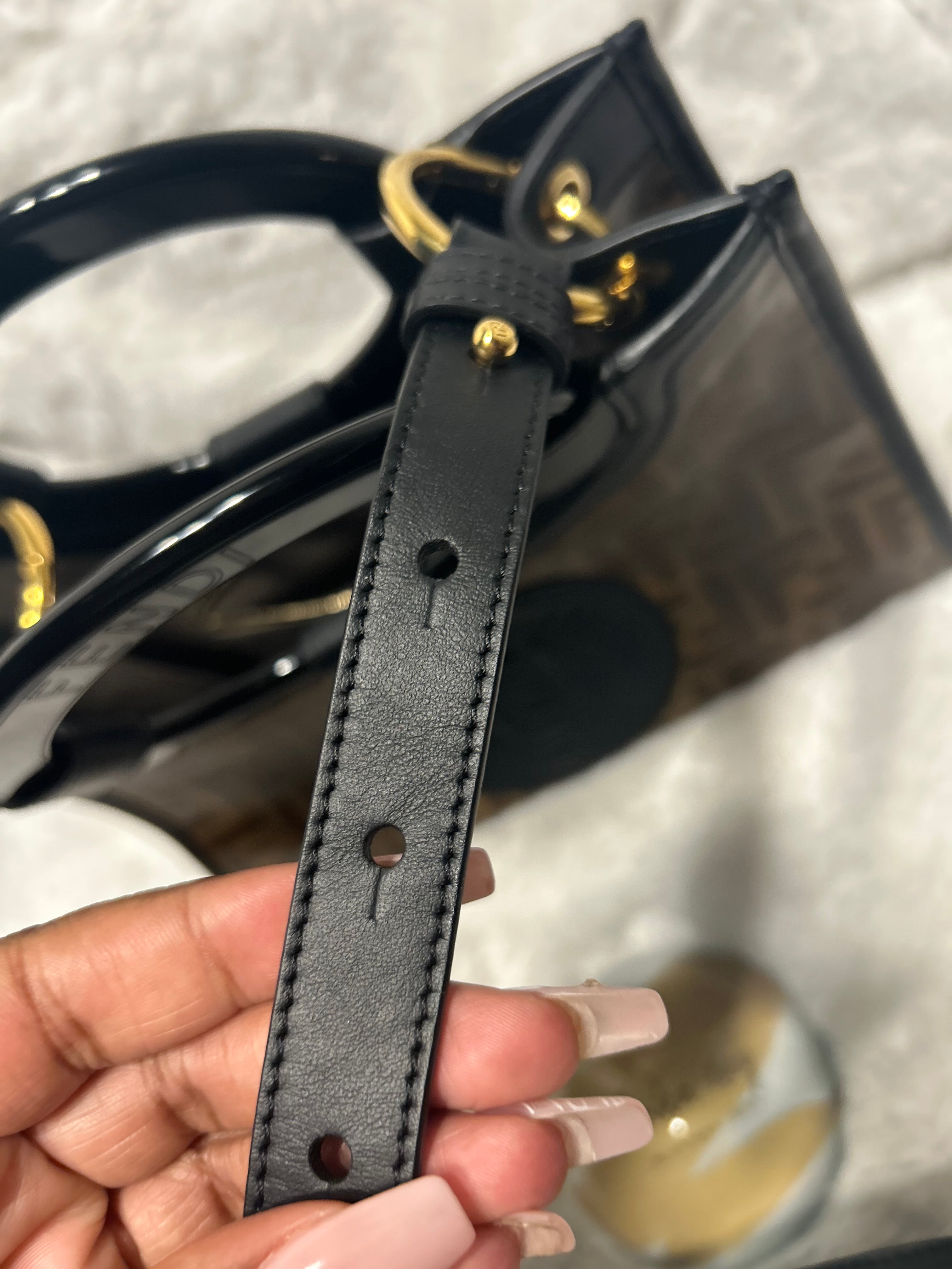 Fendi Runaway Tote- BLACK