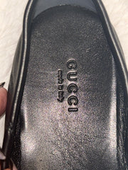 Gucci Black Leather Horsebit Loafers