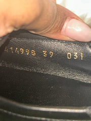 Gucci Black Leather Horsebit Loafers
