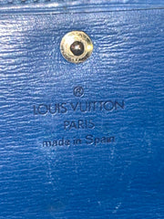 LV Epi Toledo Blue Sarah Wallet