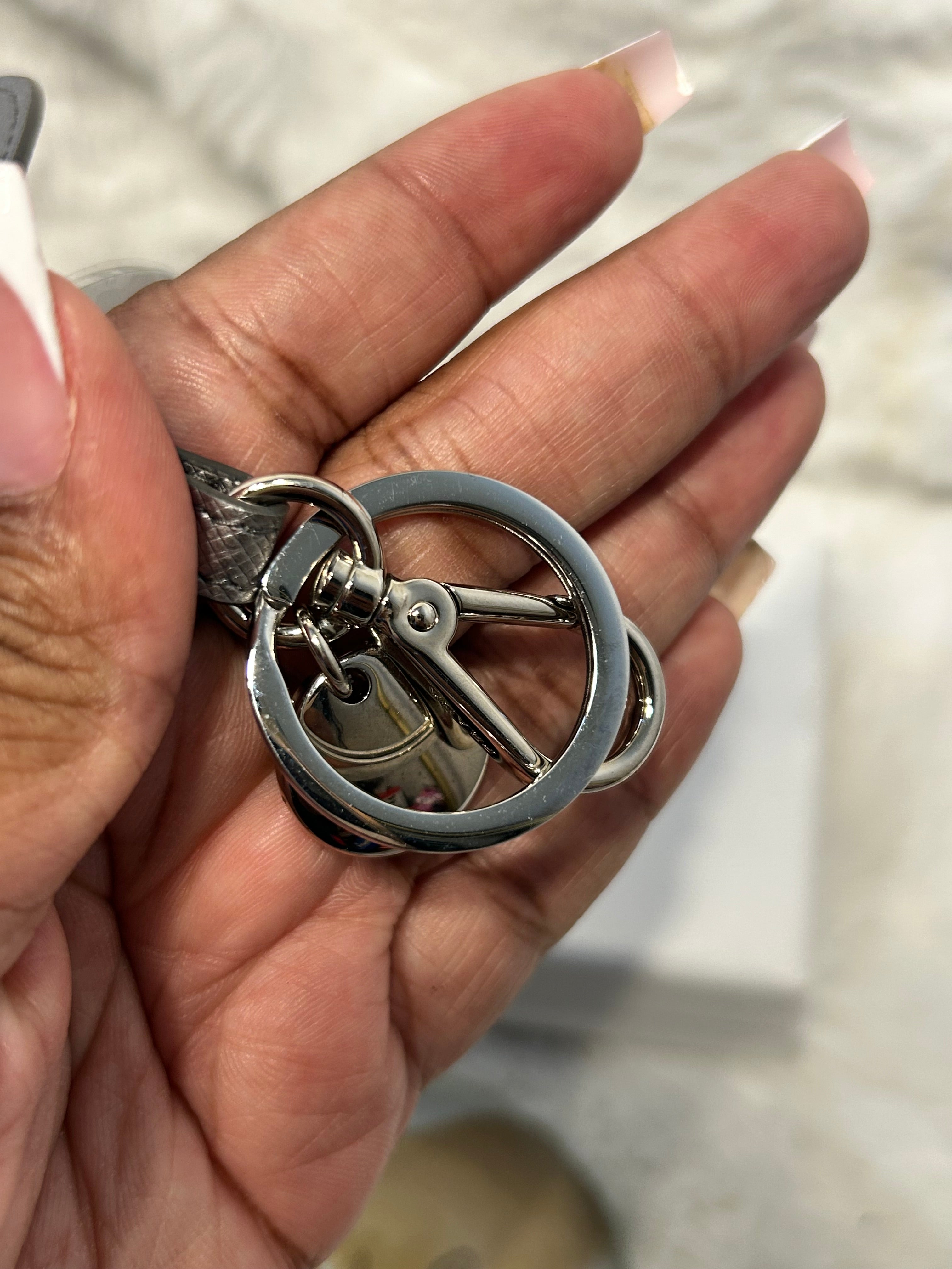 Prada Silver Key Ring & Mirror