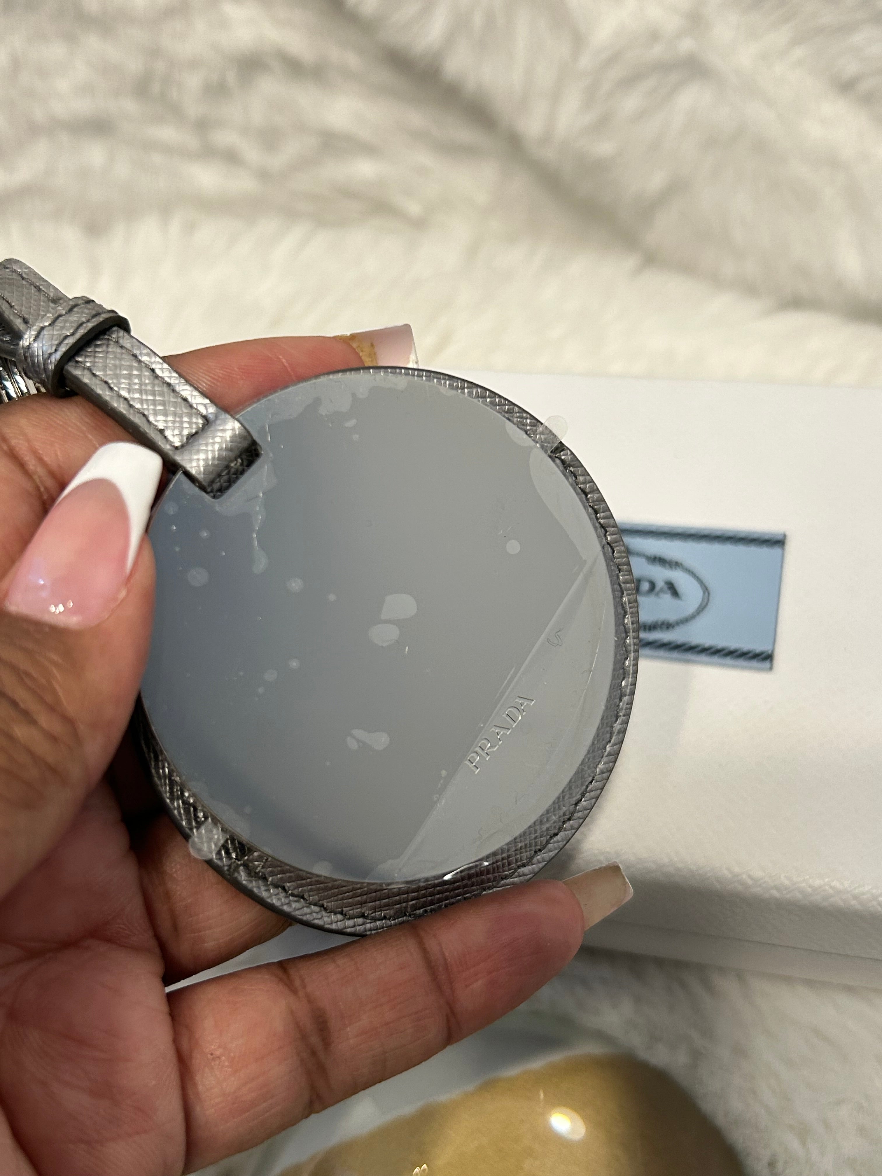Prada Silver Key Ring & Mirror