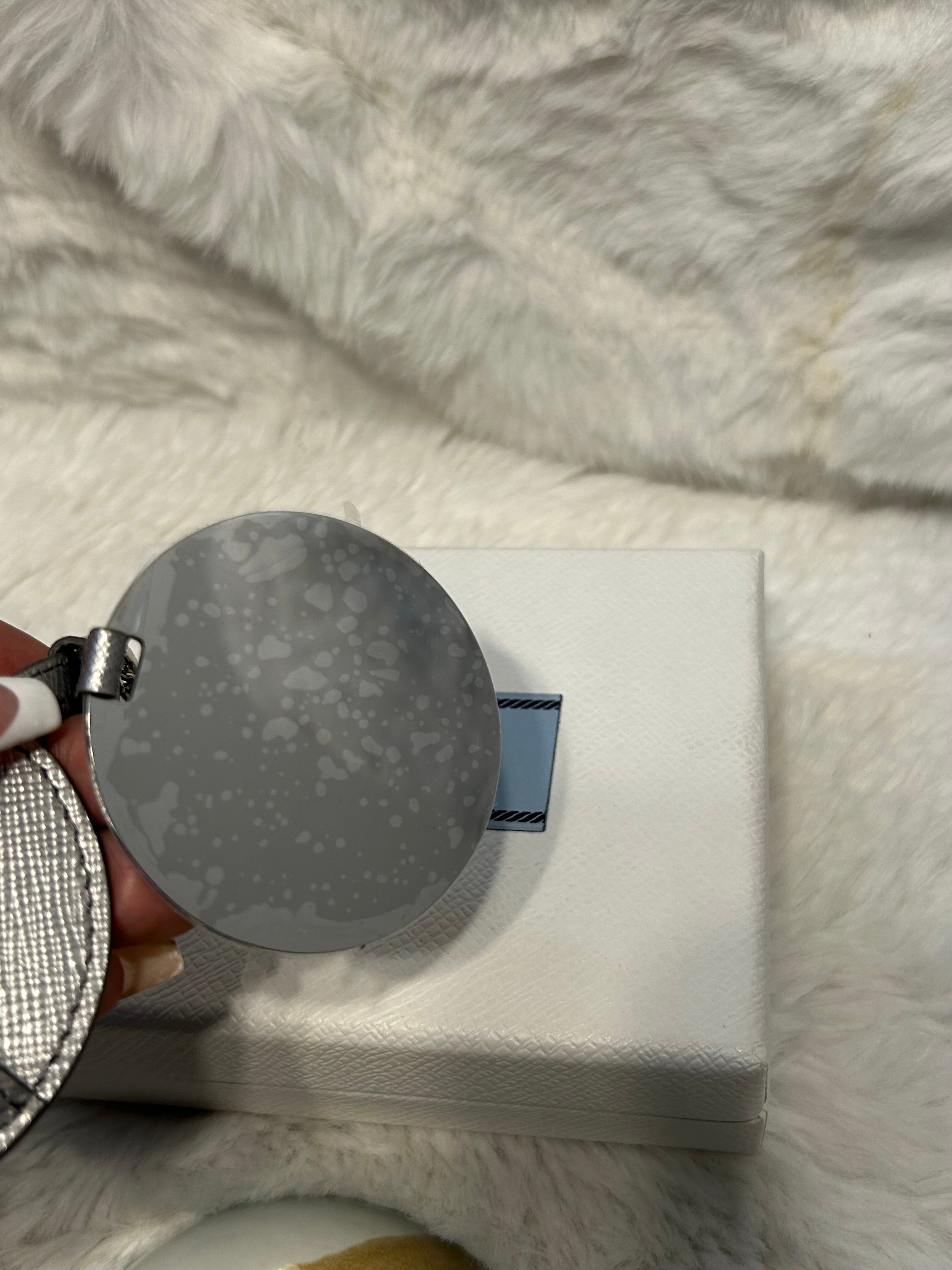 Prada Silver Key Ring & Mirror