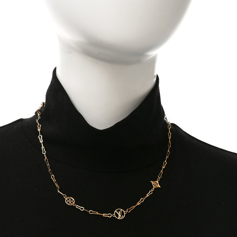 LV Forever Young Station Gold Necklace