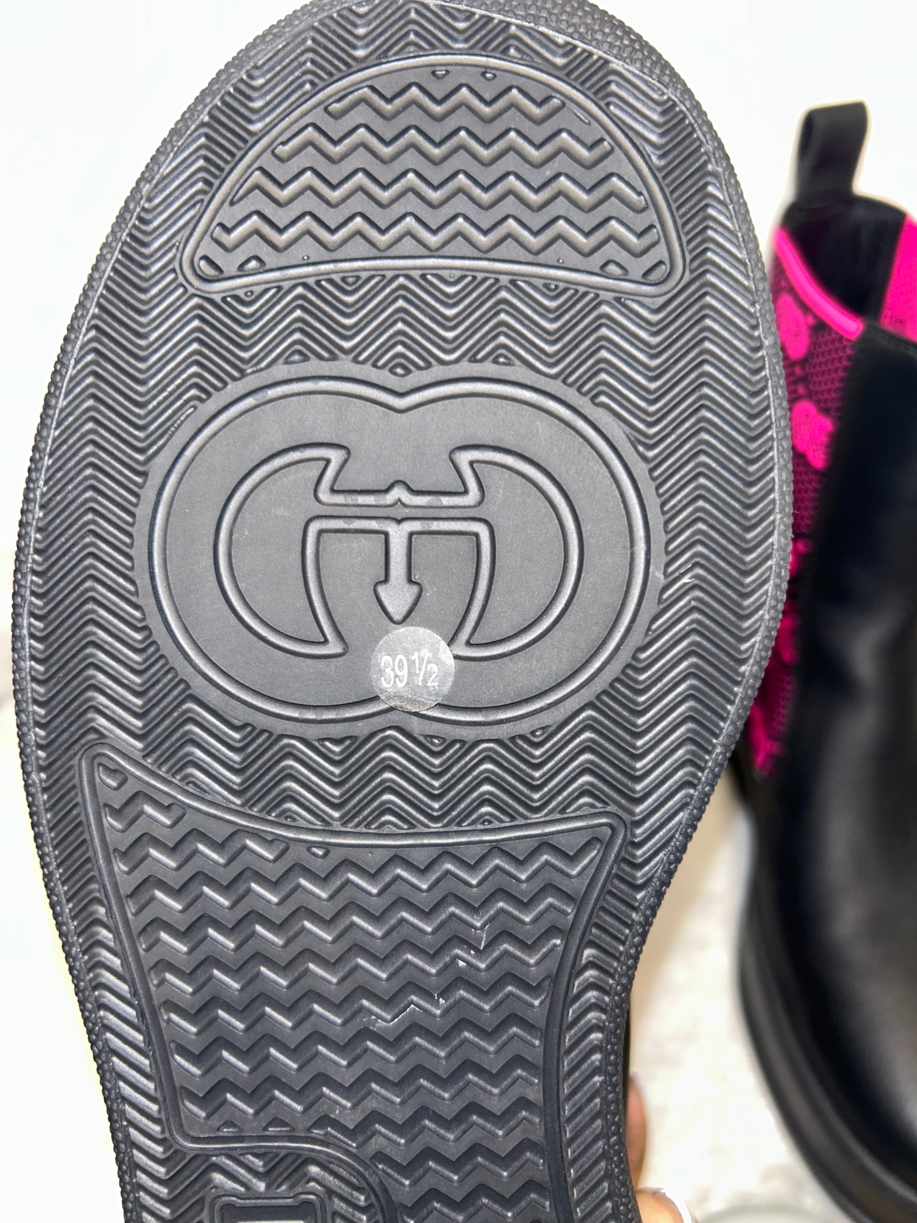Gucci Leather Canvas Boots