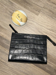 Marc Jacobs Embossed Croc Clutch
