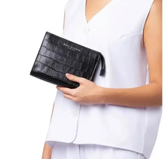 Marc Jacobs Embossed Croc Clutch