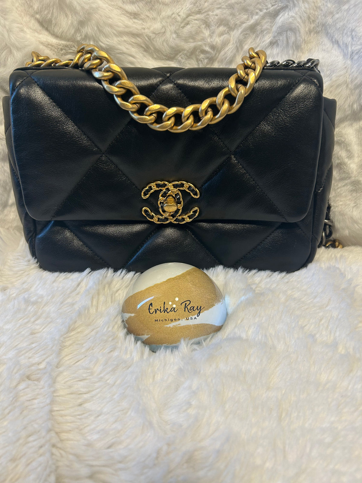 Chanel Black Lambskin 19
