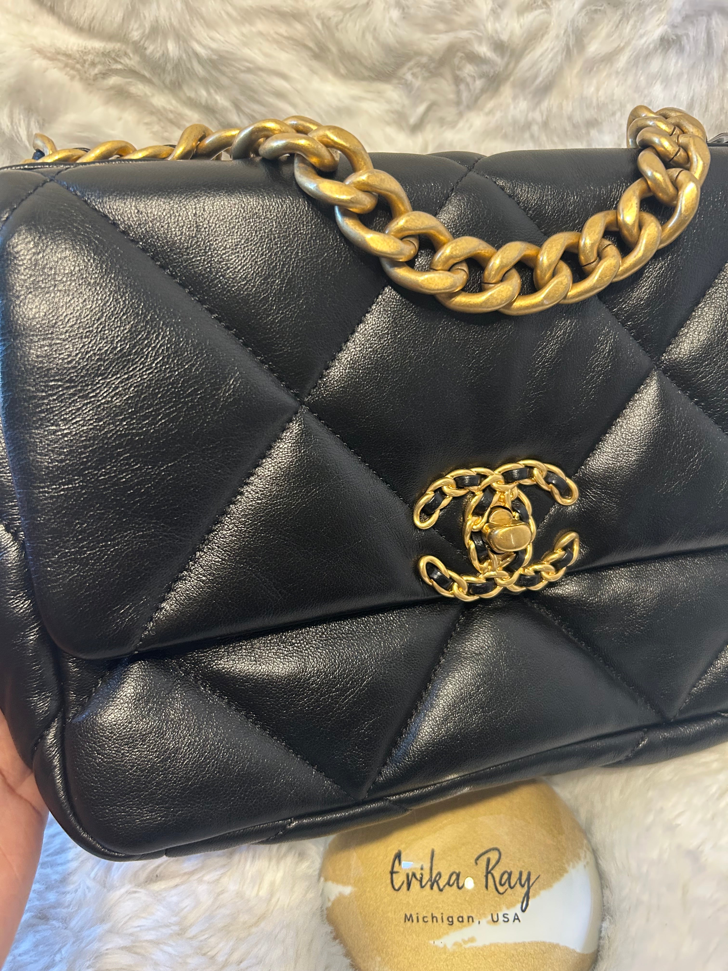 Chanel Black Lambskin 19