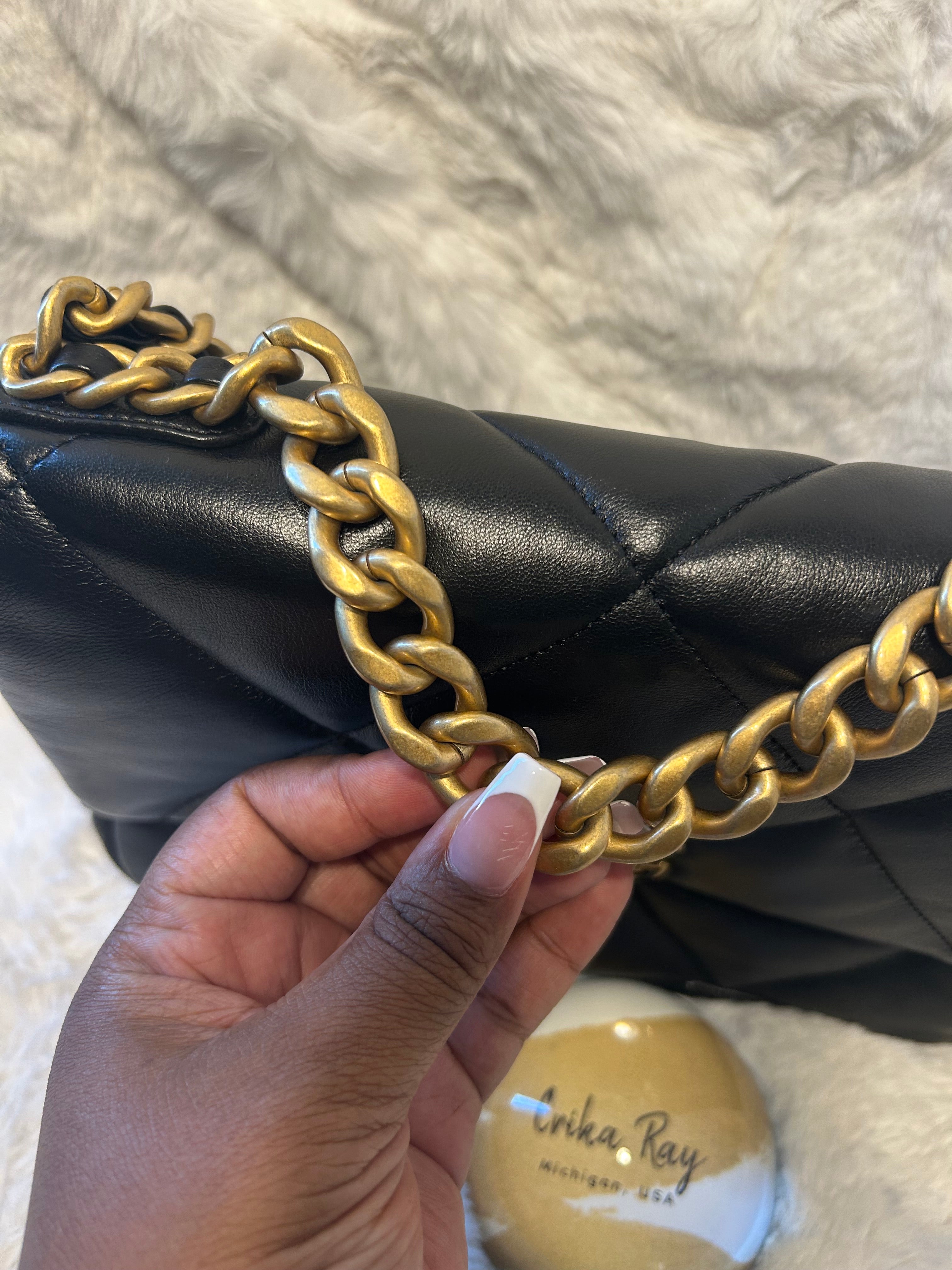 Chanel Black Lambskin 19