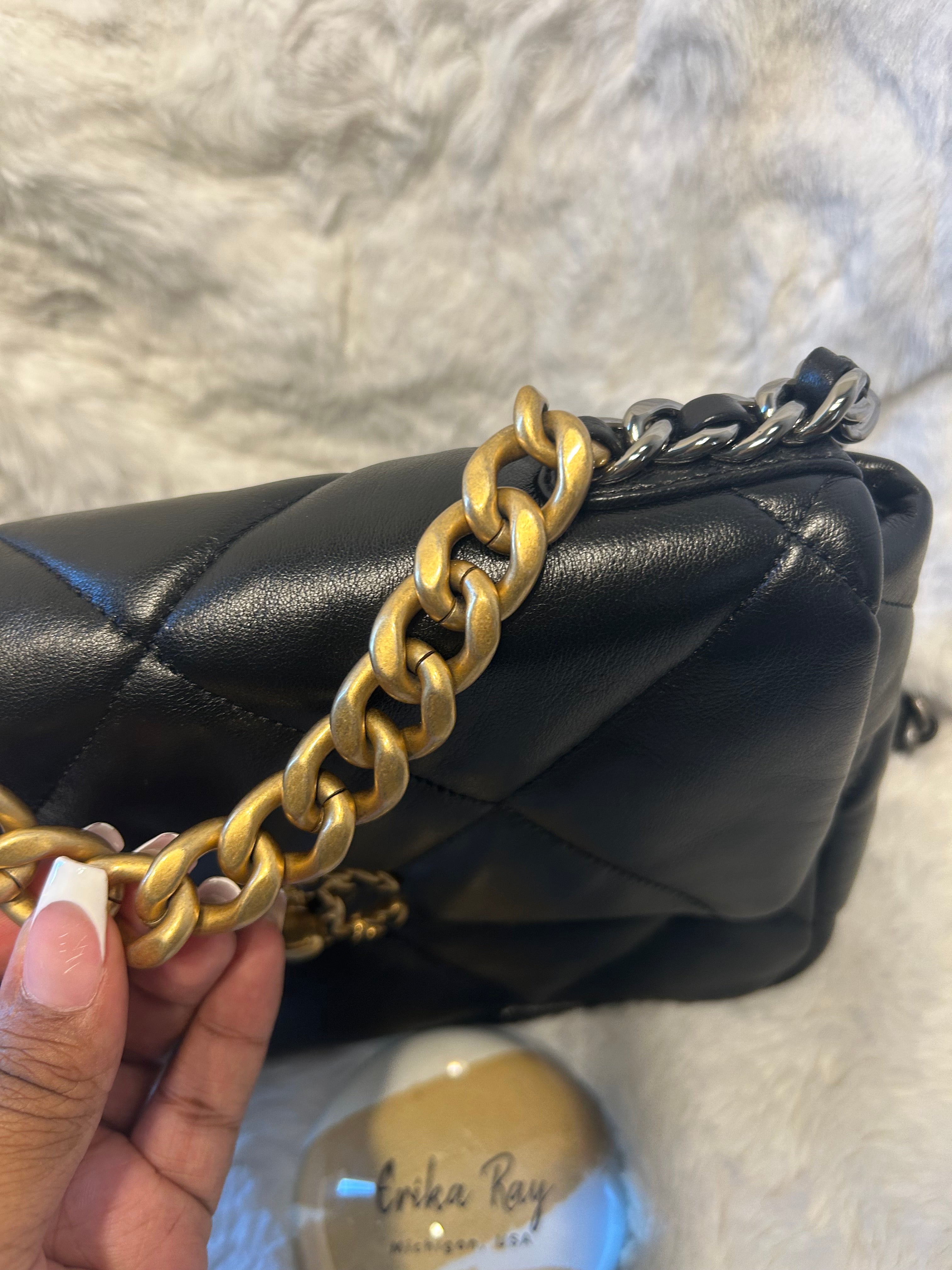 Chanel Black Lambskin 19