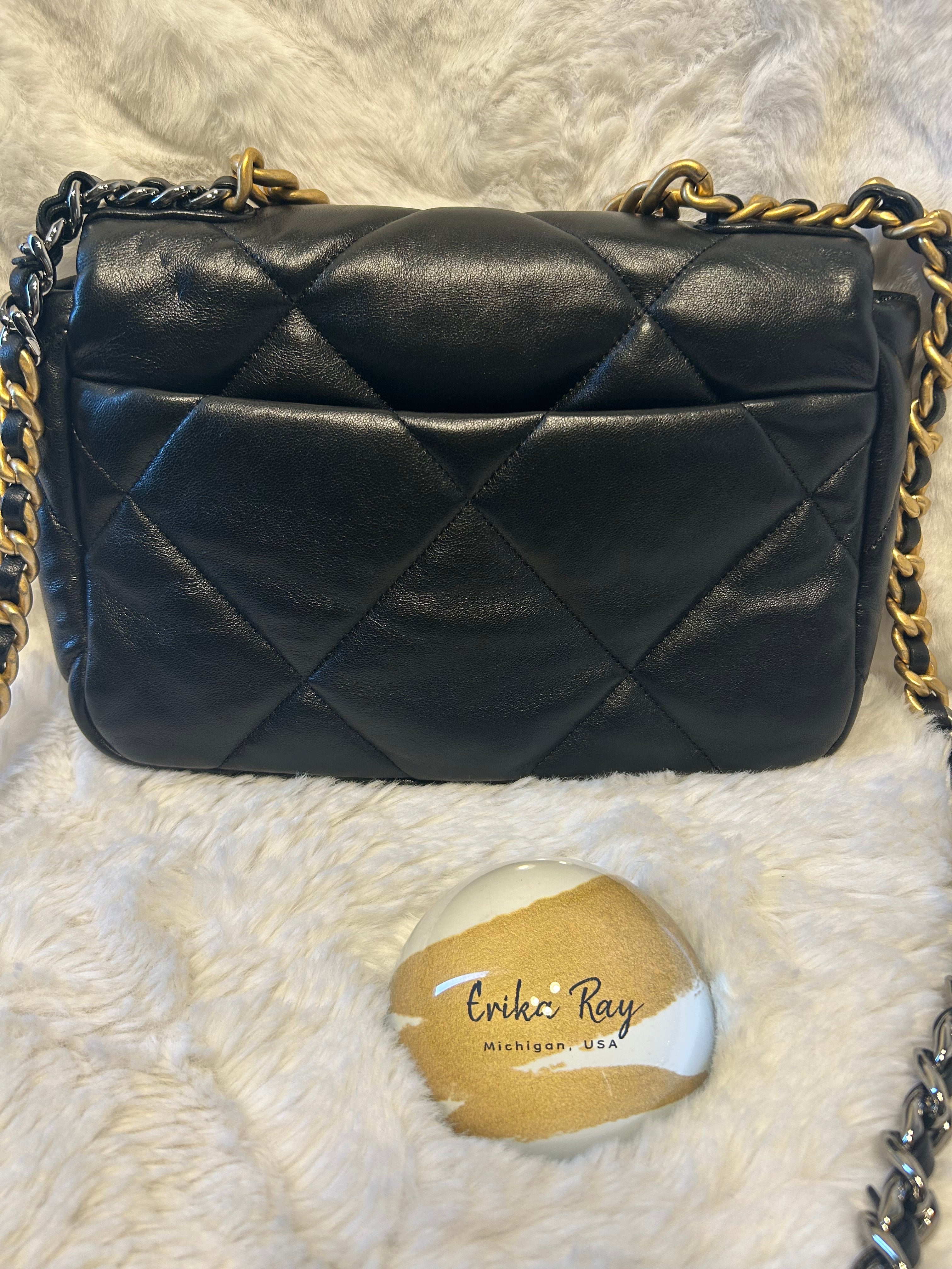 Chanel Black Lambskin 19