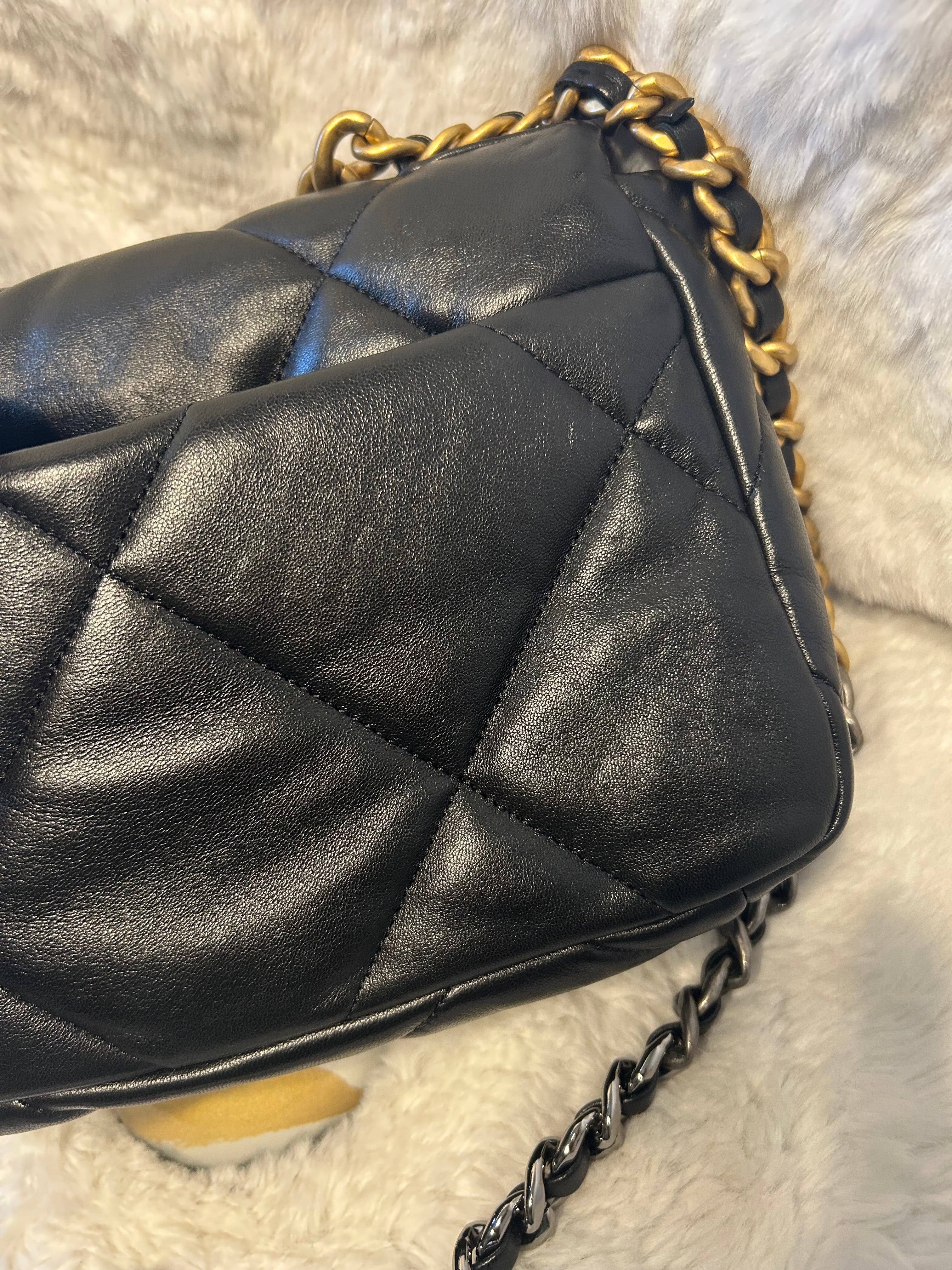 Chanel Black Lambskin 19