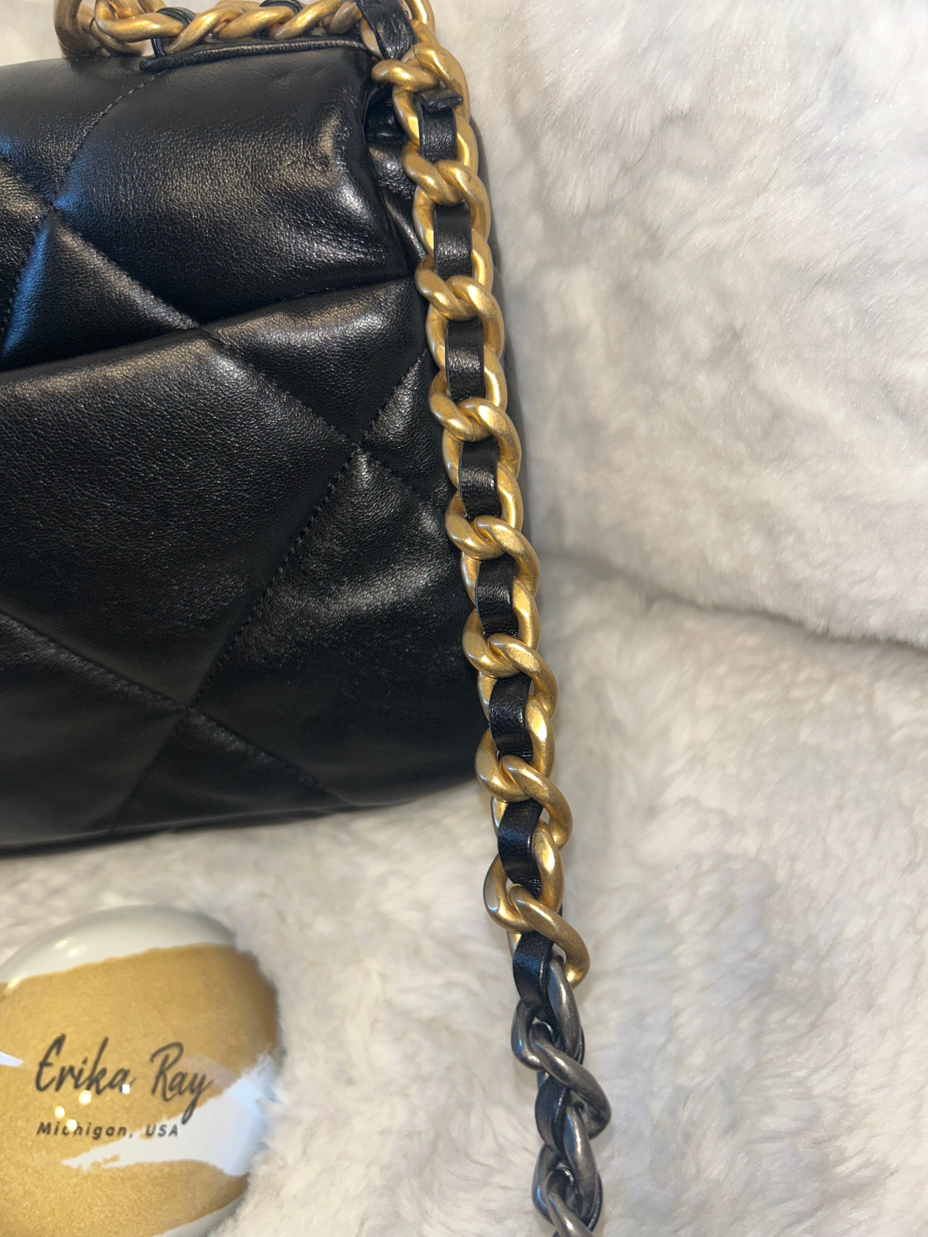 Chanel Black Lambskin 19
