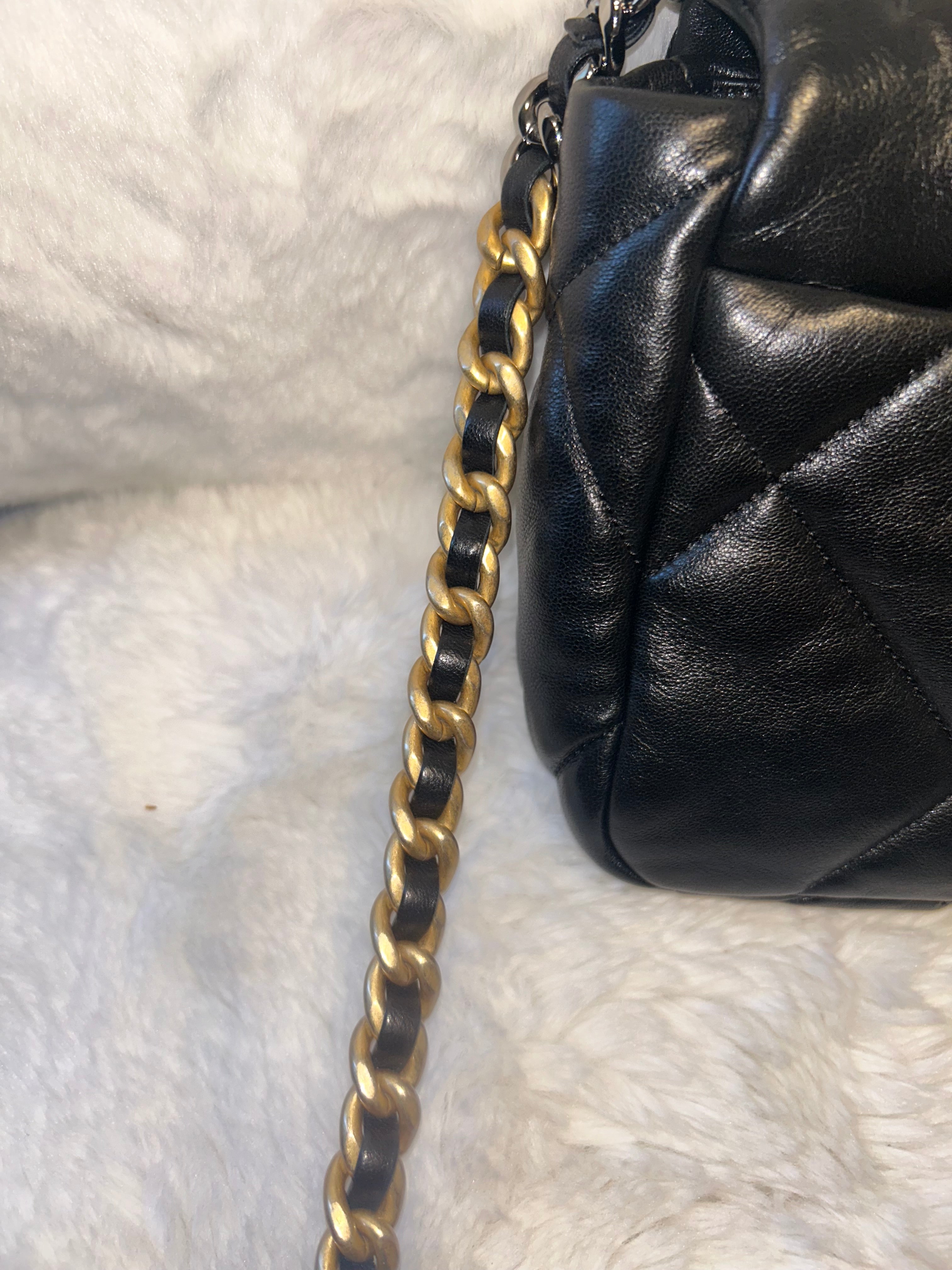 Chanel Black Lambskin 19