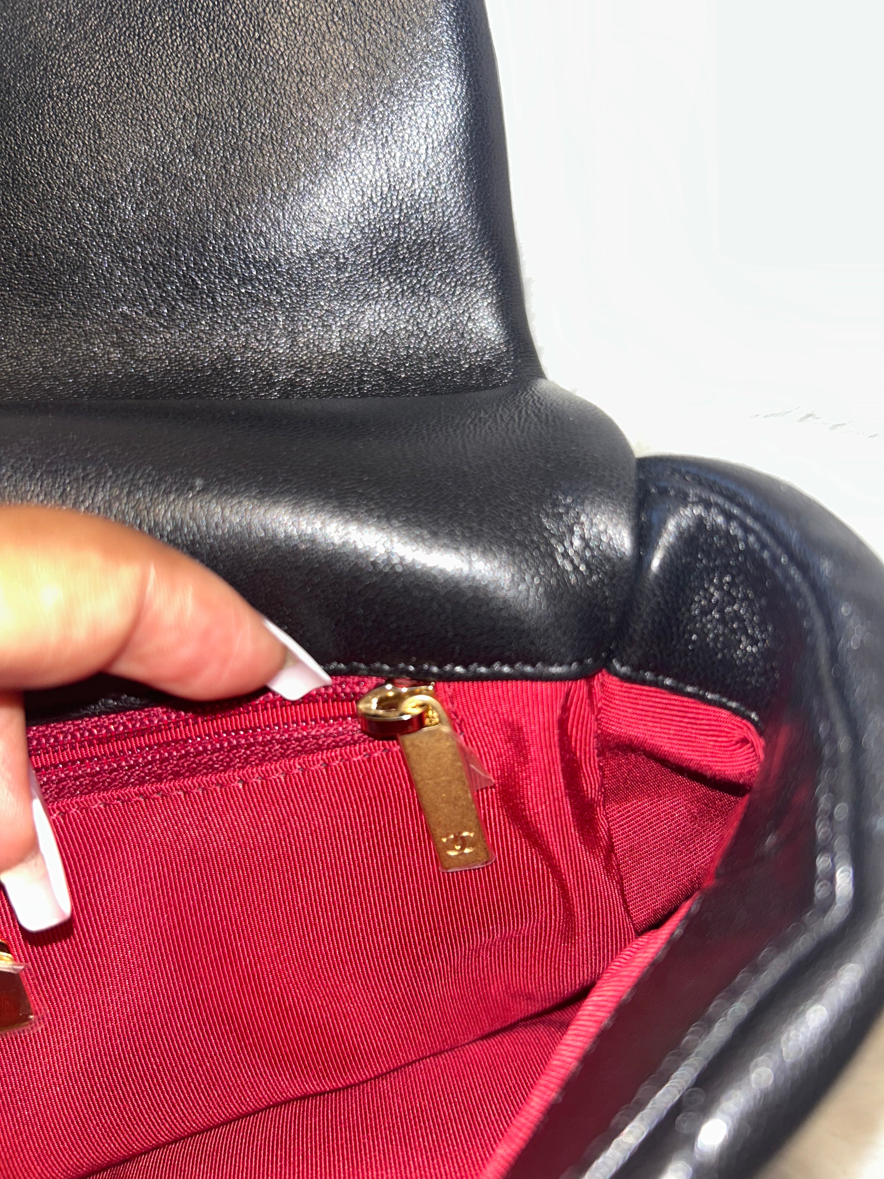 Chanel Black Lambskin 19