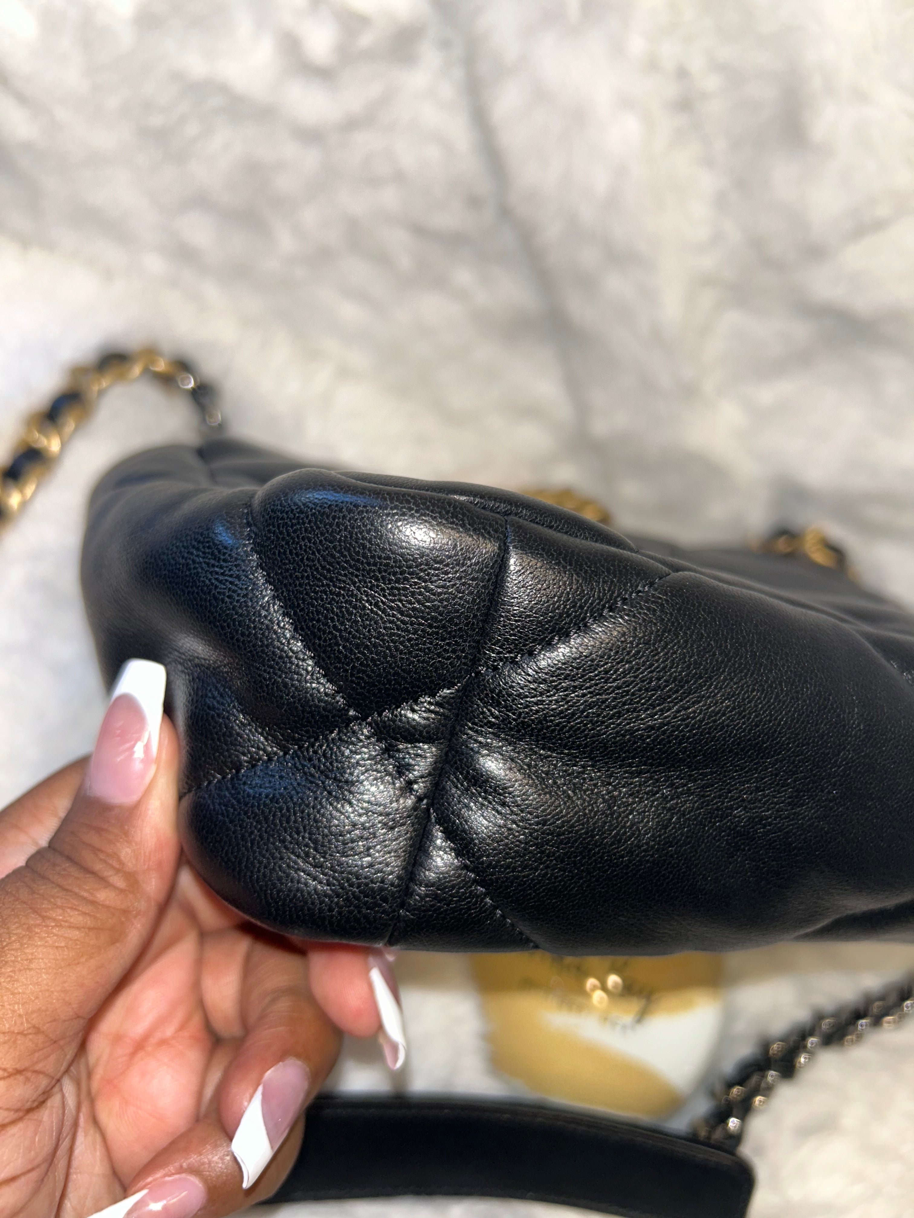 Chanel Black Lambskin 19