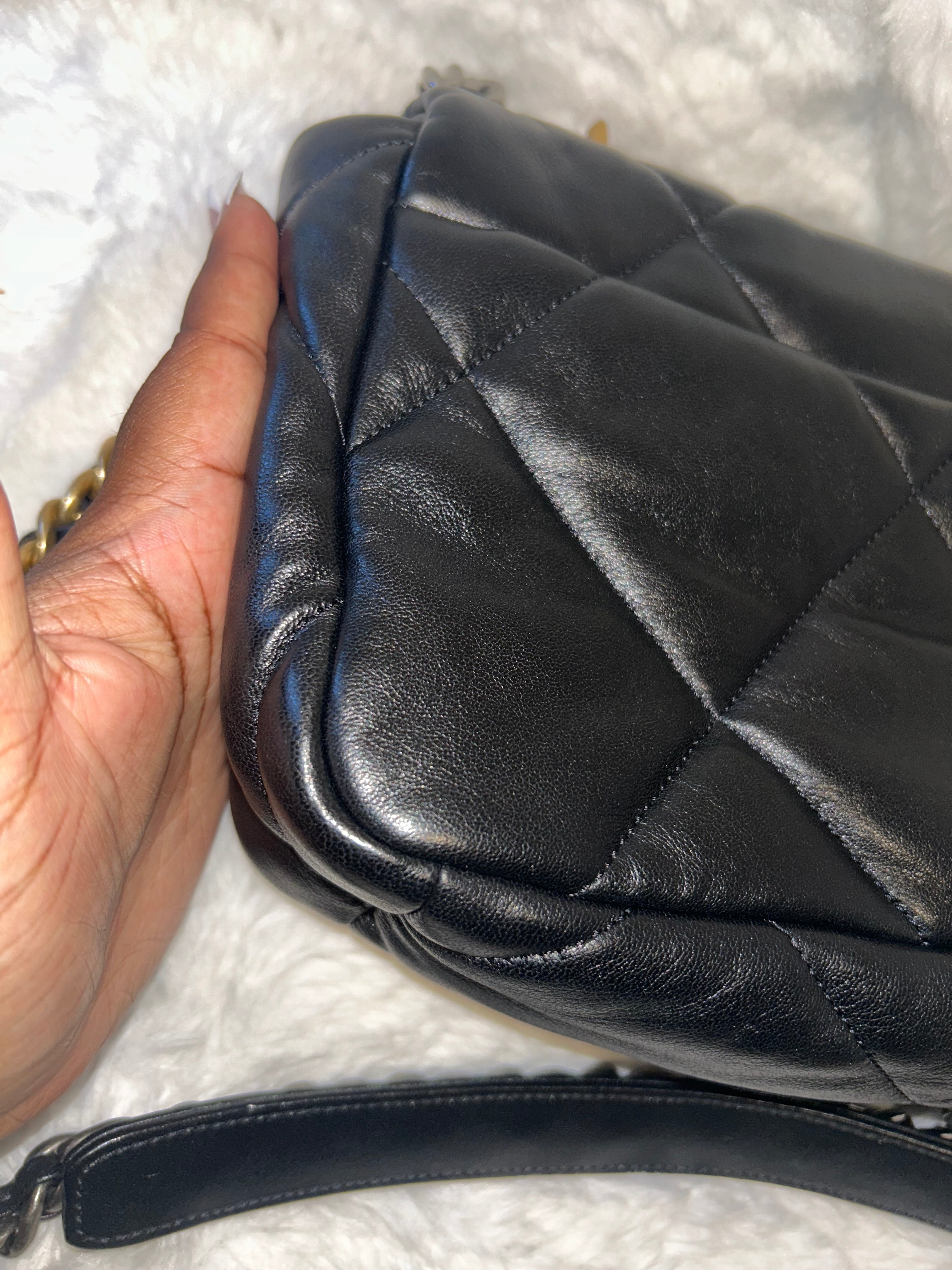 Chanel Black Lambskin 19