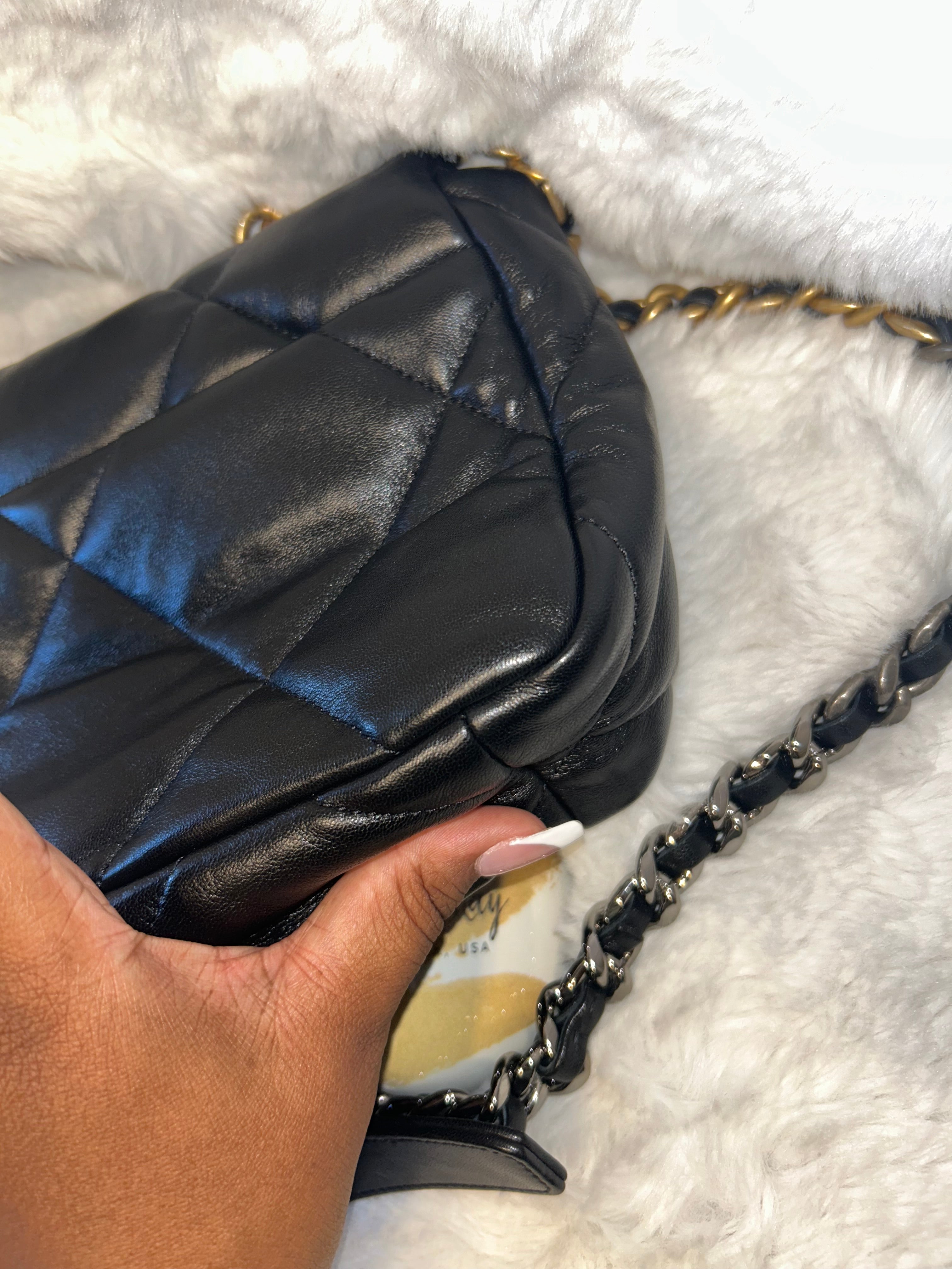 Chanel Black Lambskin 19