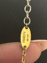 LV Logomania Silver & Gold Necklace