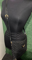 Gucci Black Canvas Messenger Bag
