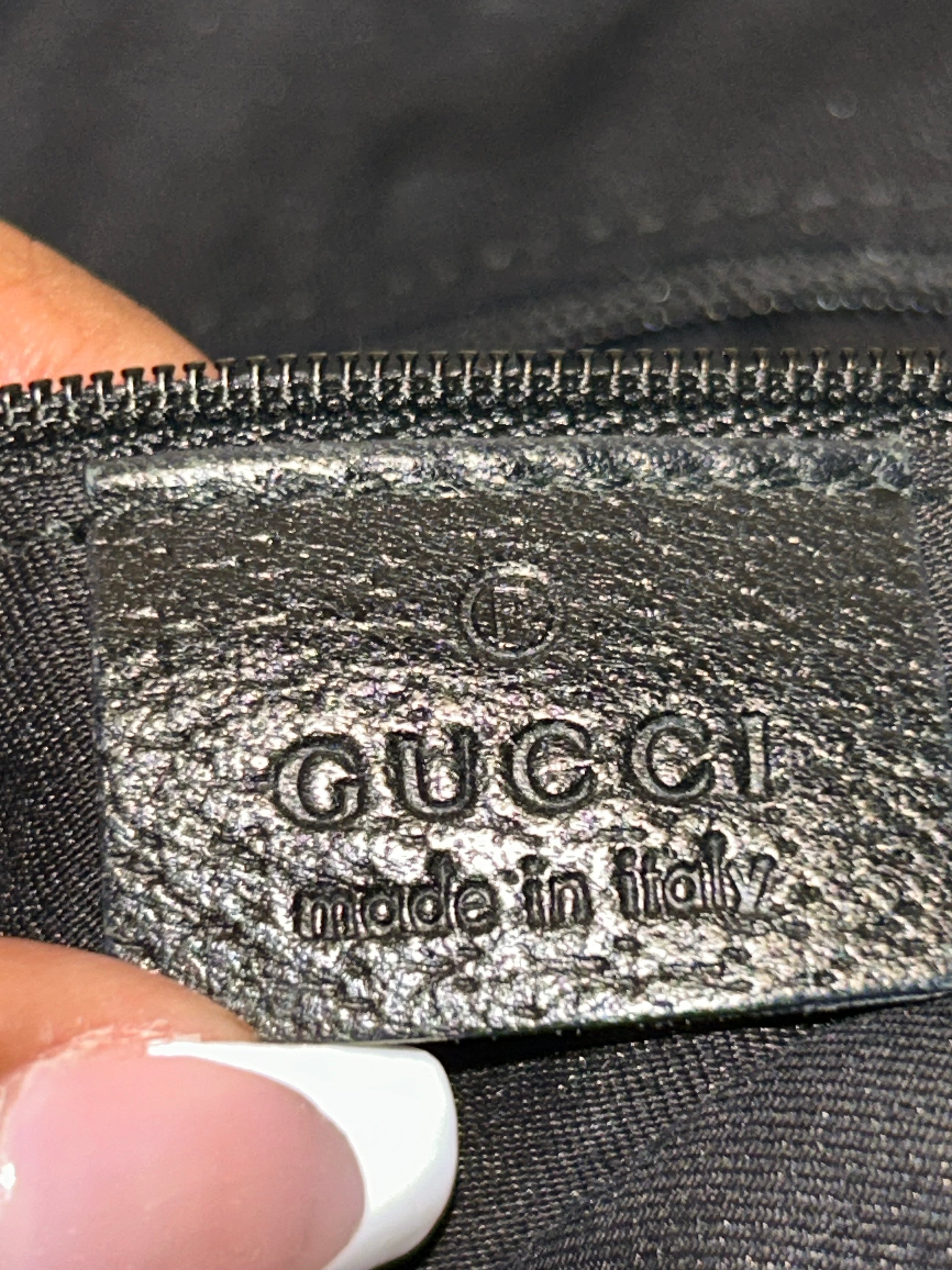 Gucci Black Canvas Messenger Bag