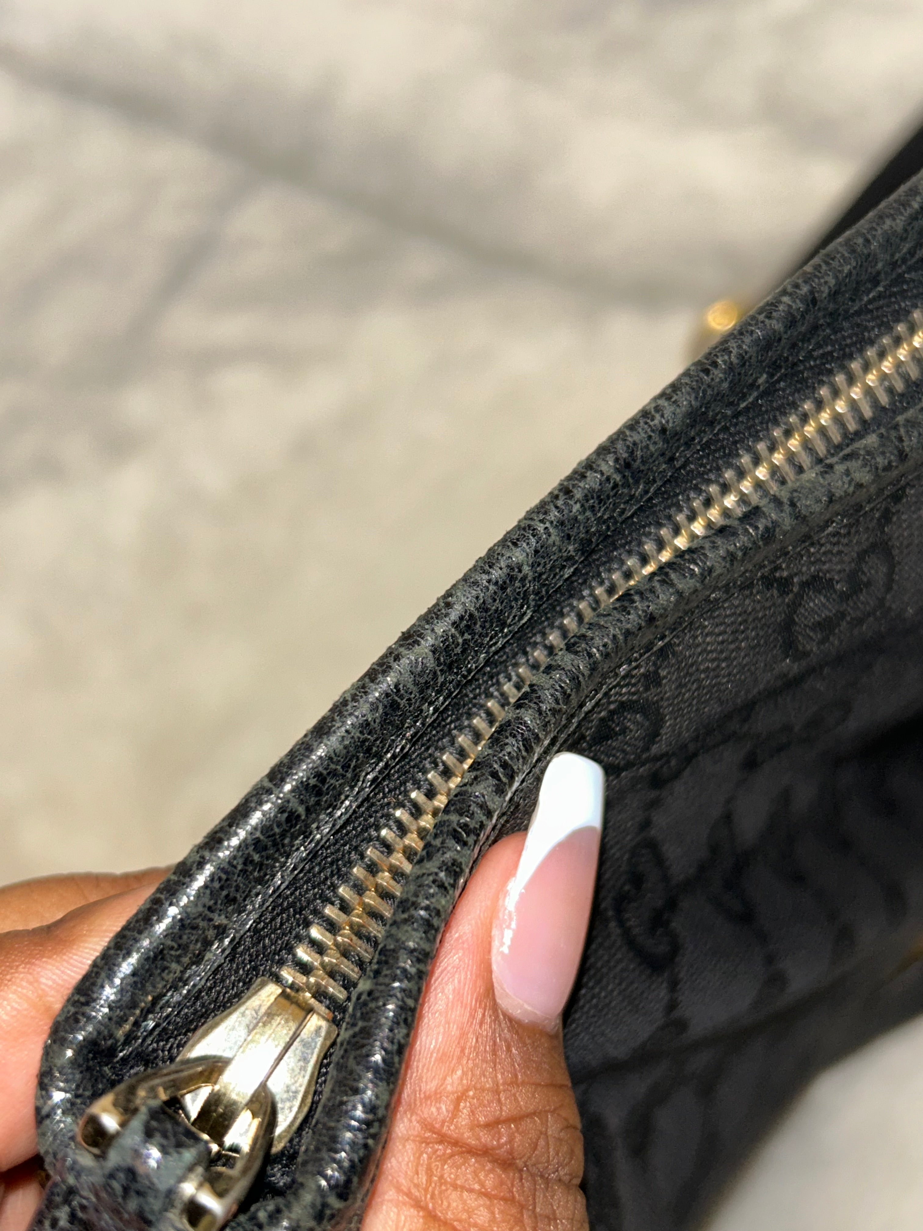 Gucci Black Canvas Messenger Bag