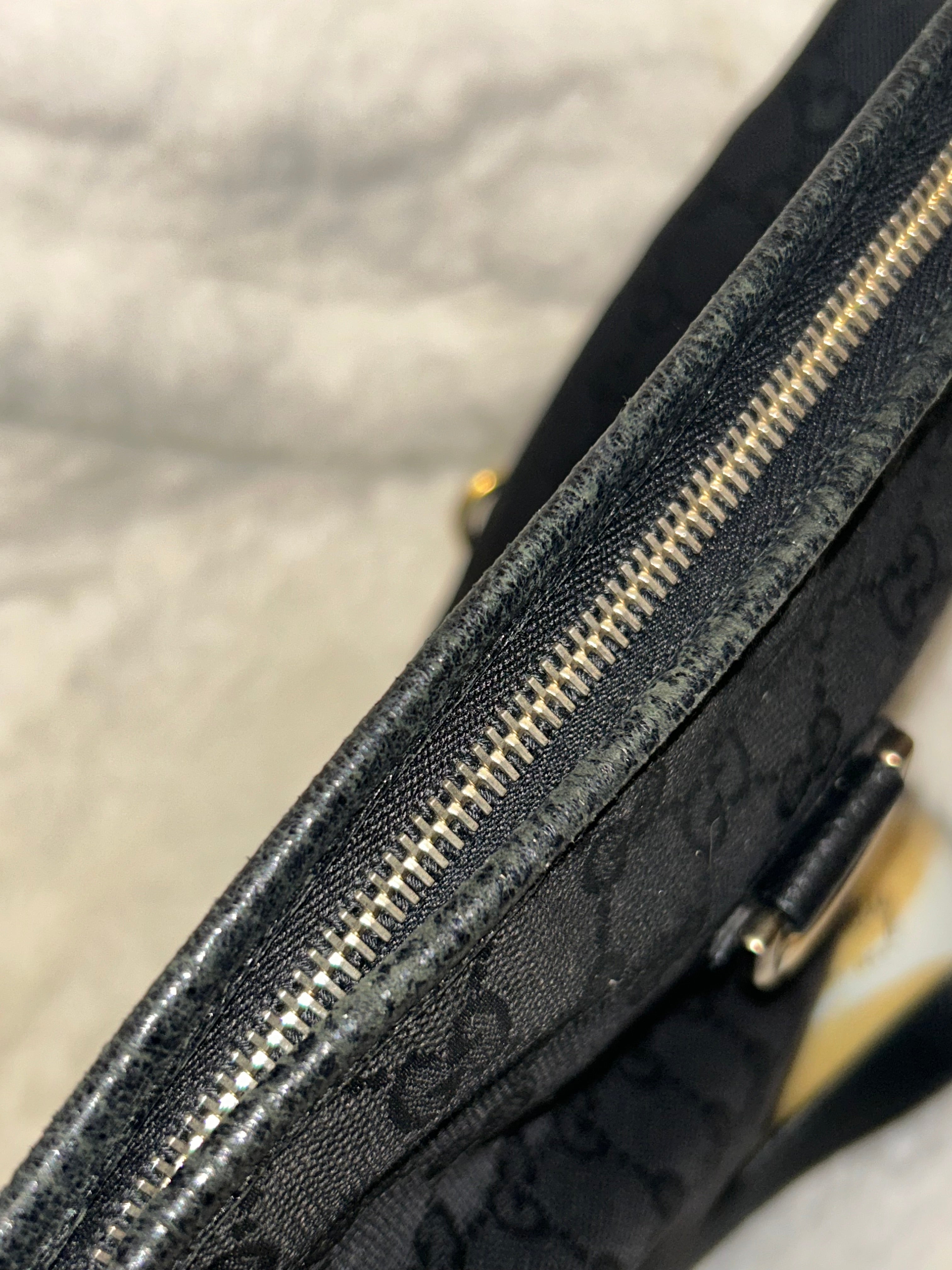 Gucci Black Canvas Messenger Bag