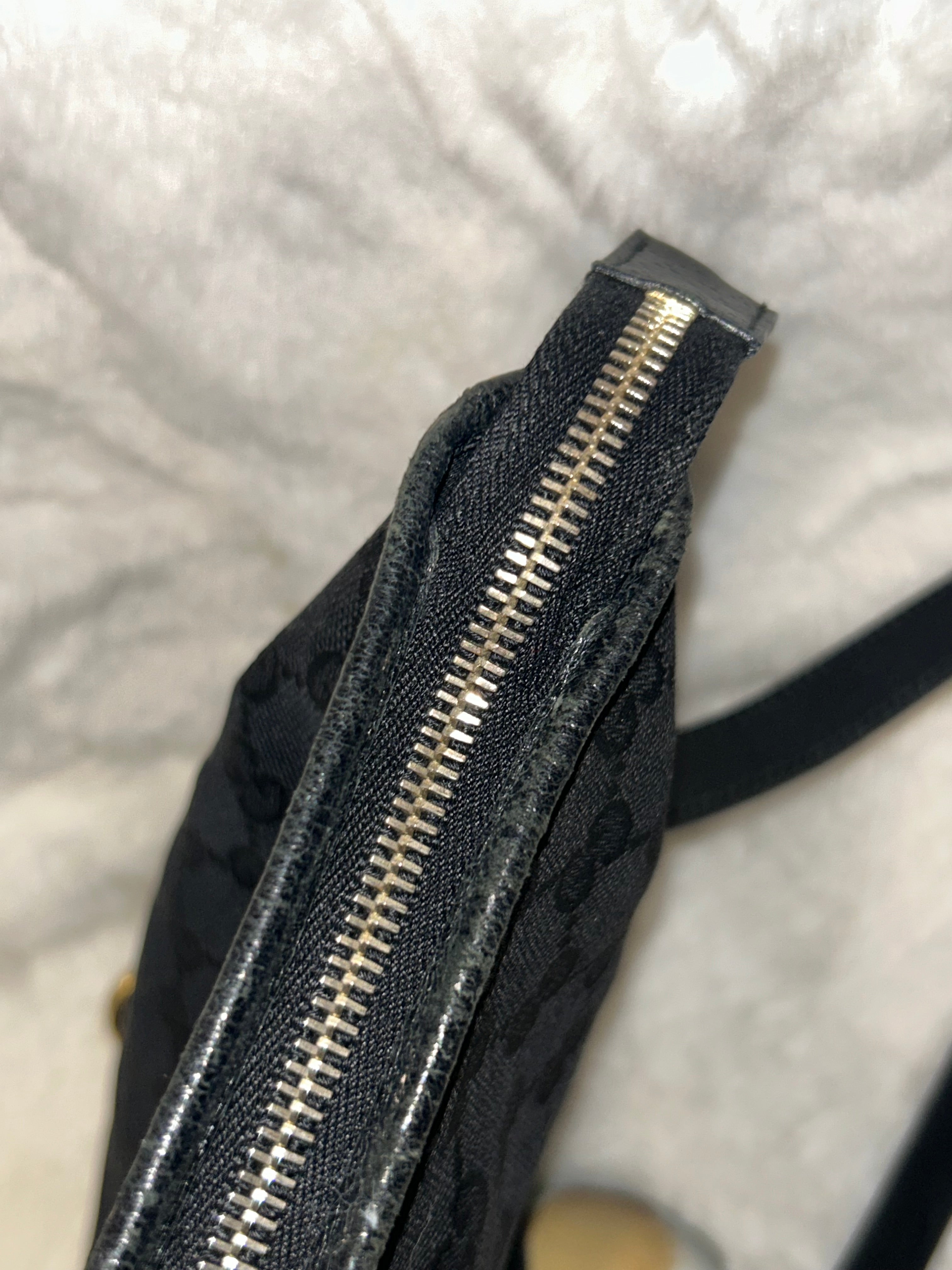 Gucci Black Canvas Messenger Bag
