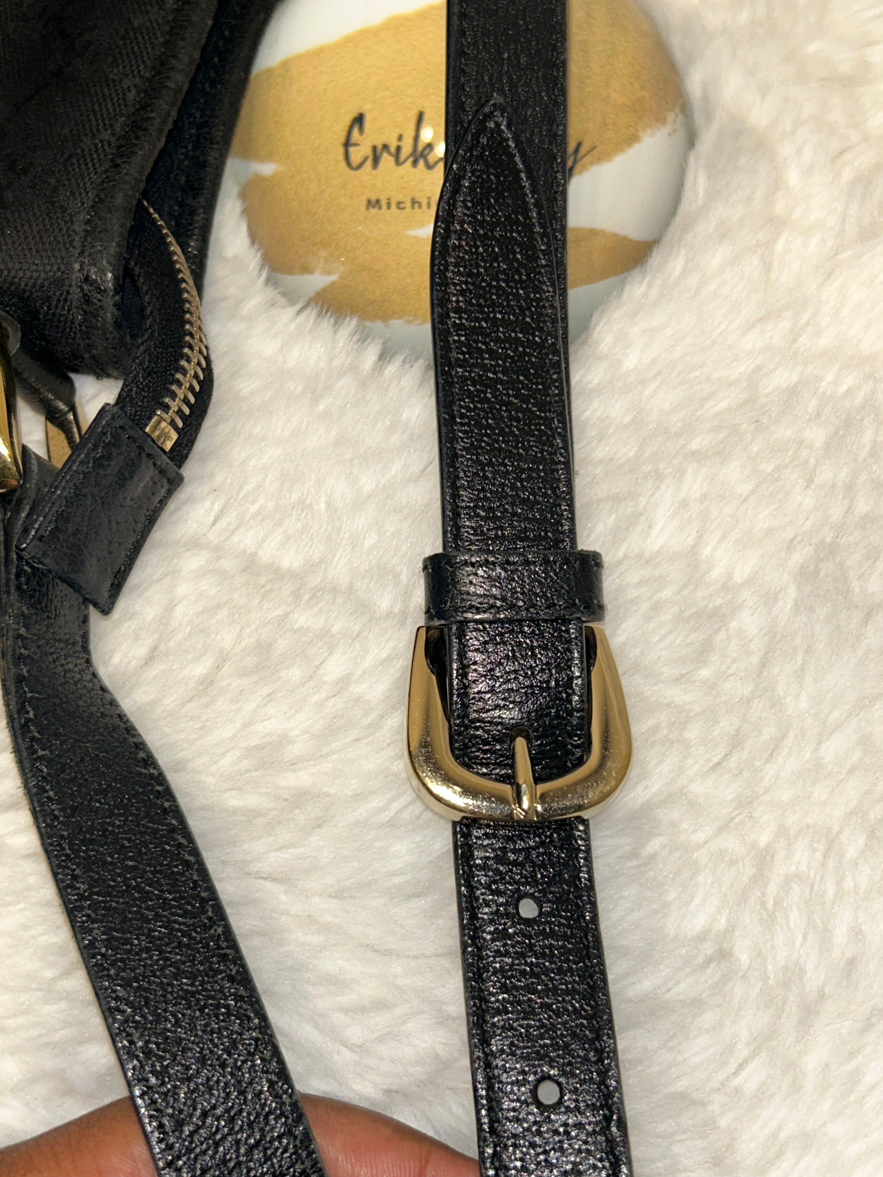 Gucci Black Canvas Messenger Bag