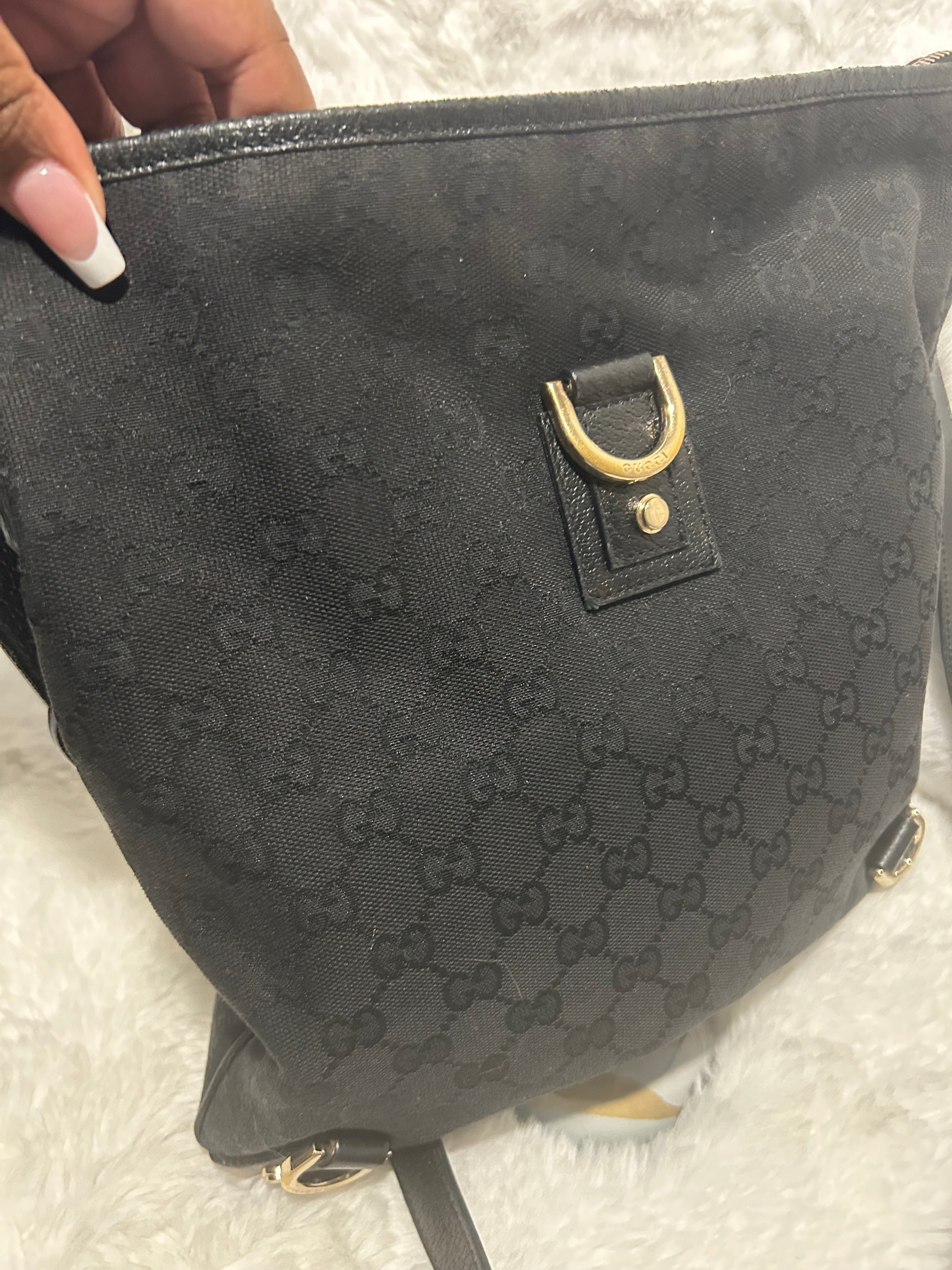 Gucci Black Canvas Messenger Bag