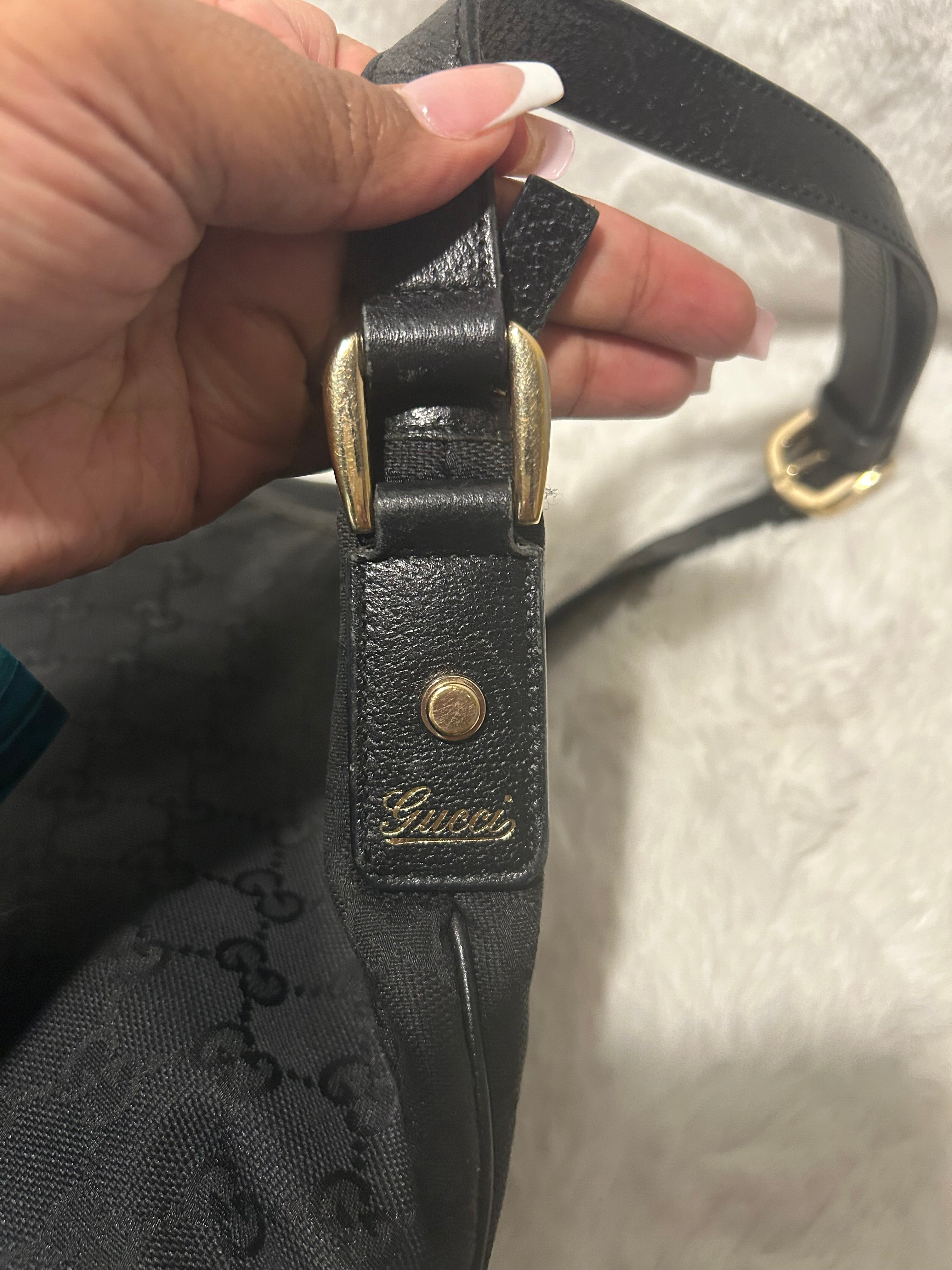 Gucci Black Canvas Messenger Bag