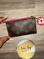 LV Mono Porte Carte Zip Coin Card Case Wallet