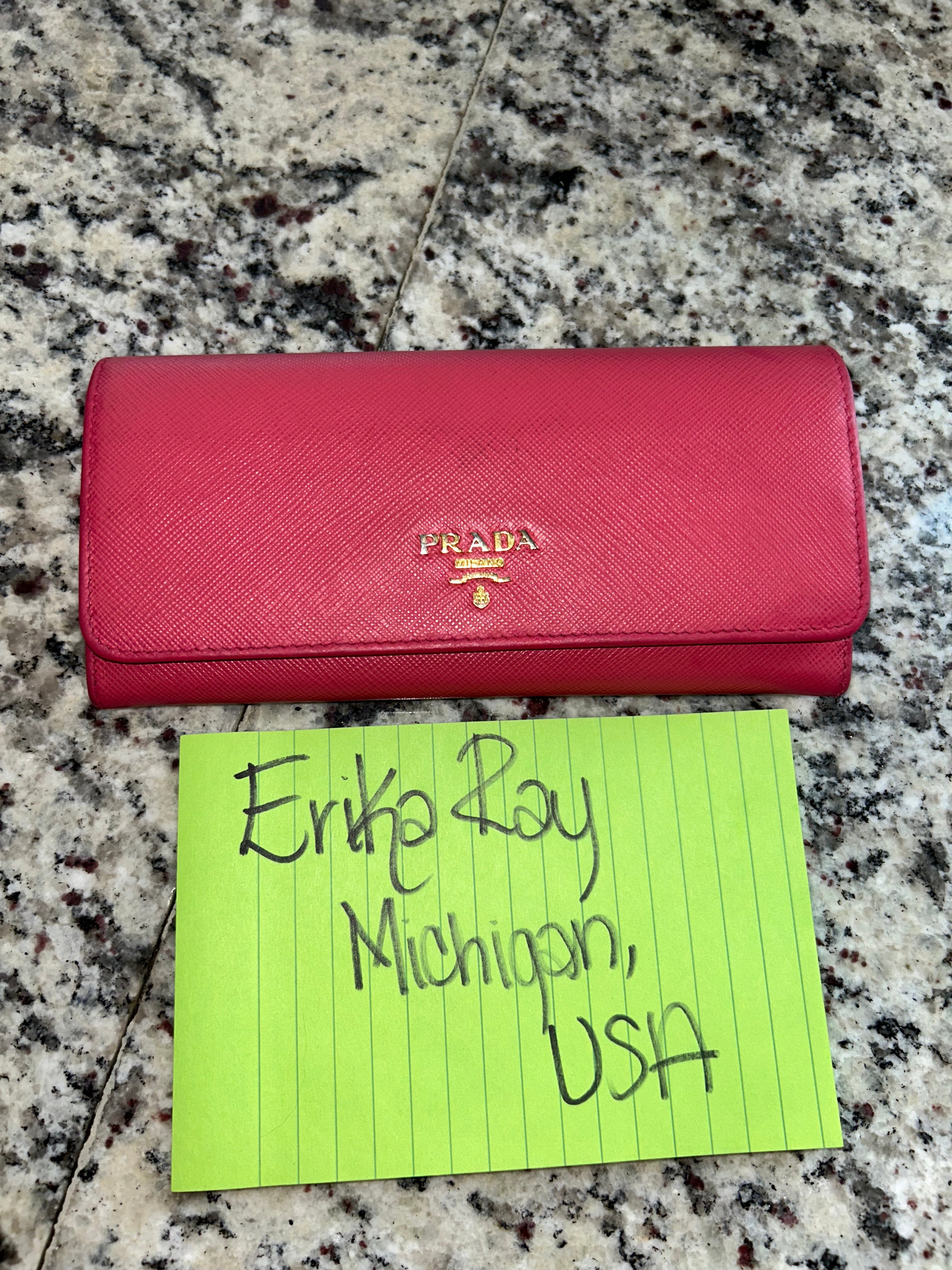 Prada Pink Long Wallet