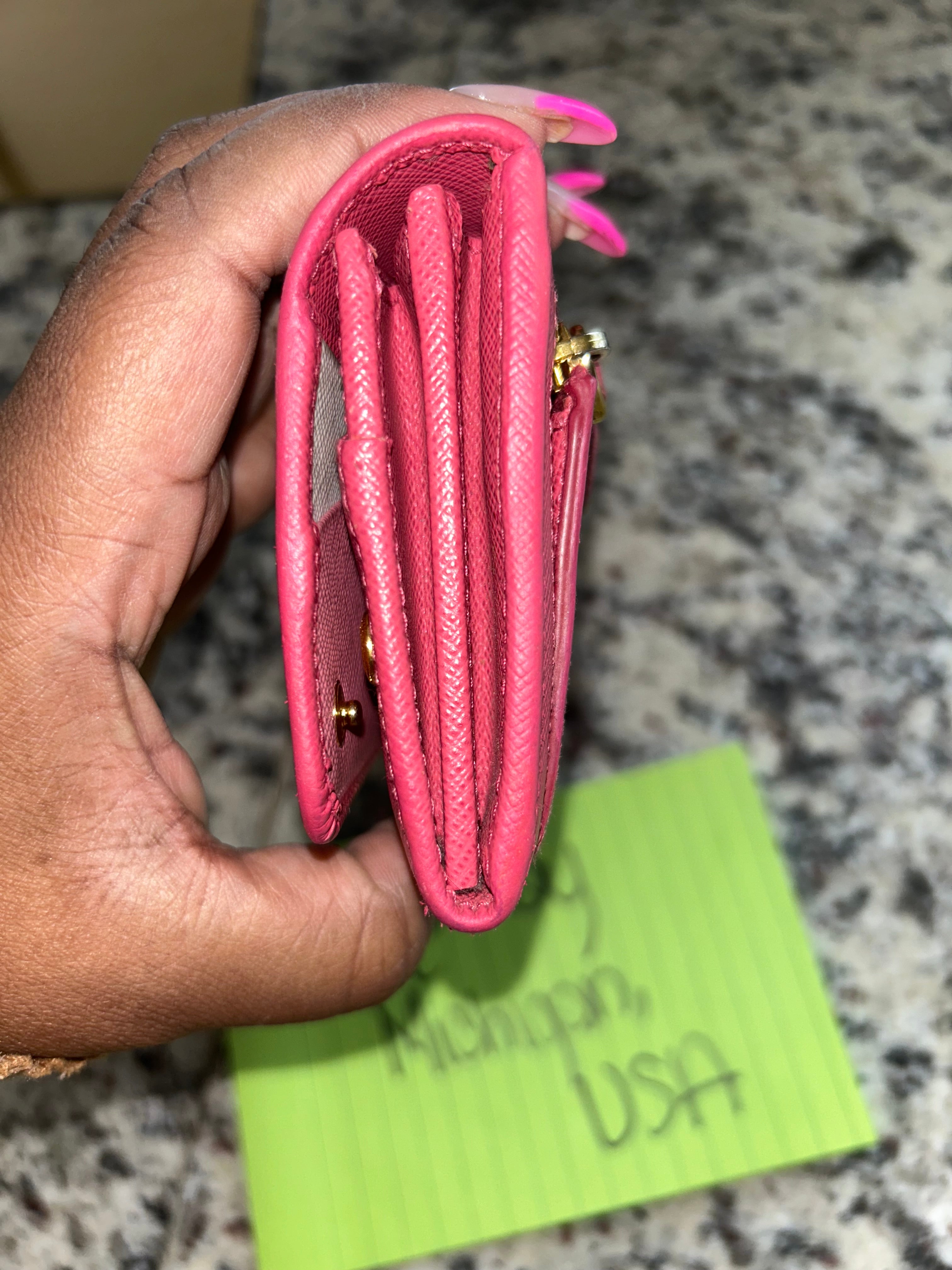 Prada Pink Long Wallet