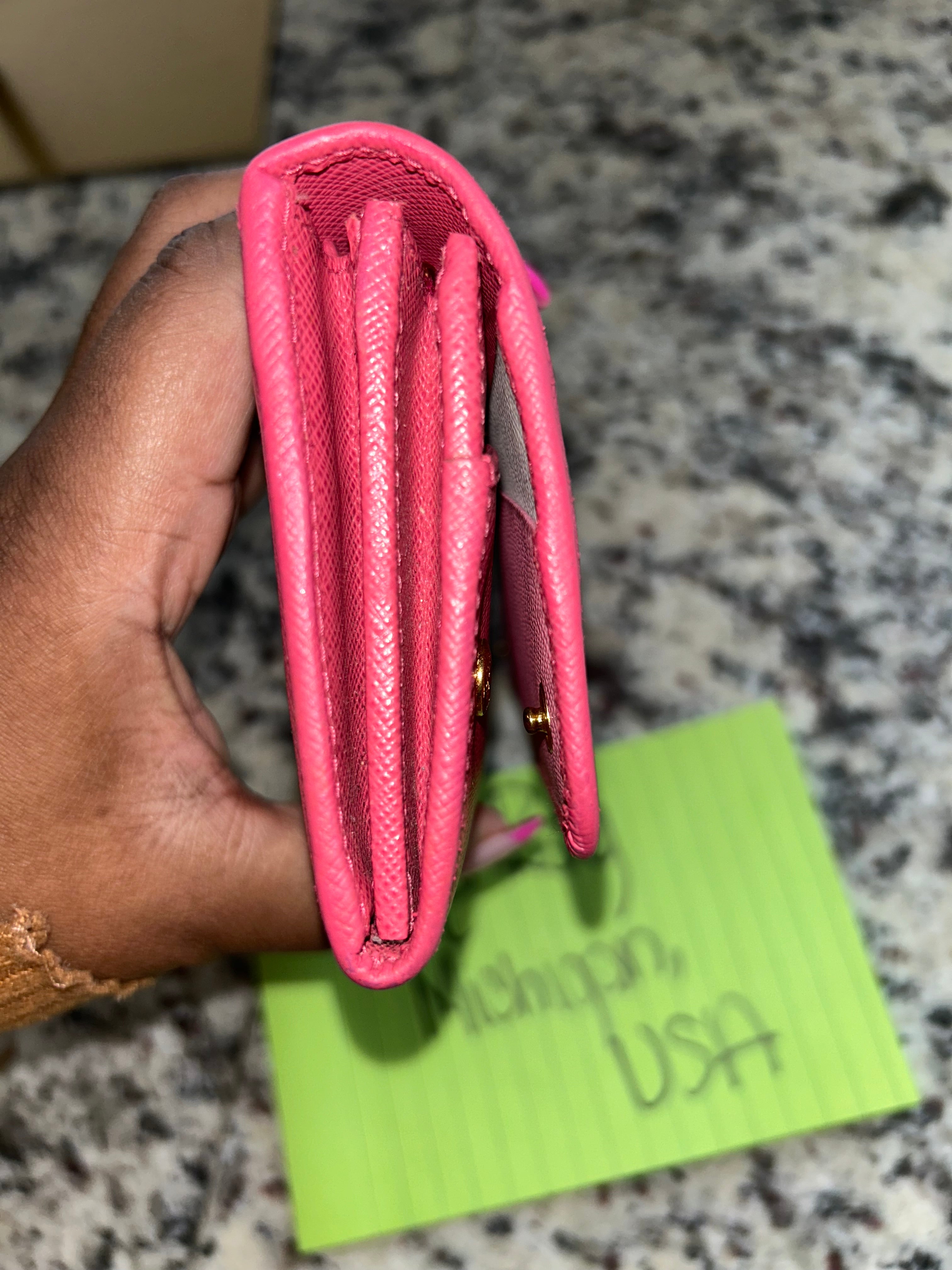 Prada Pink Long Wallet