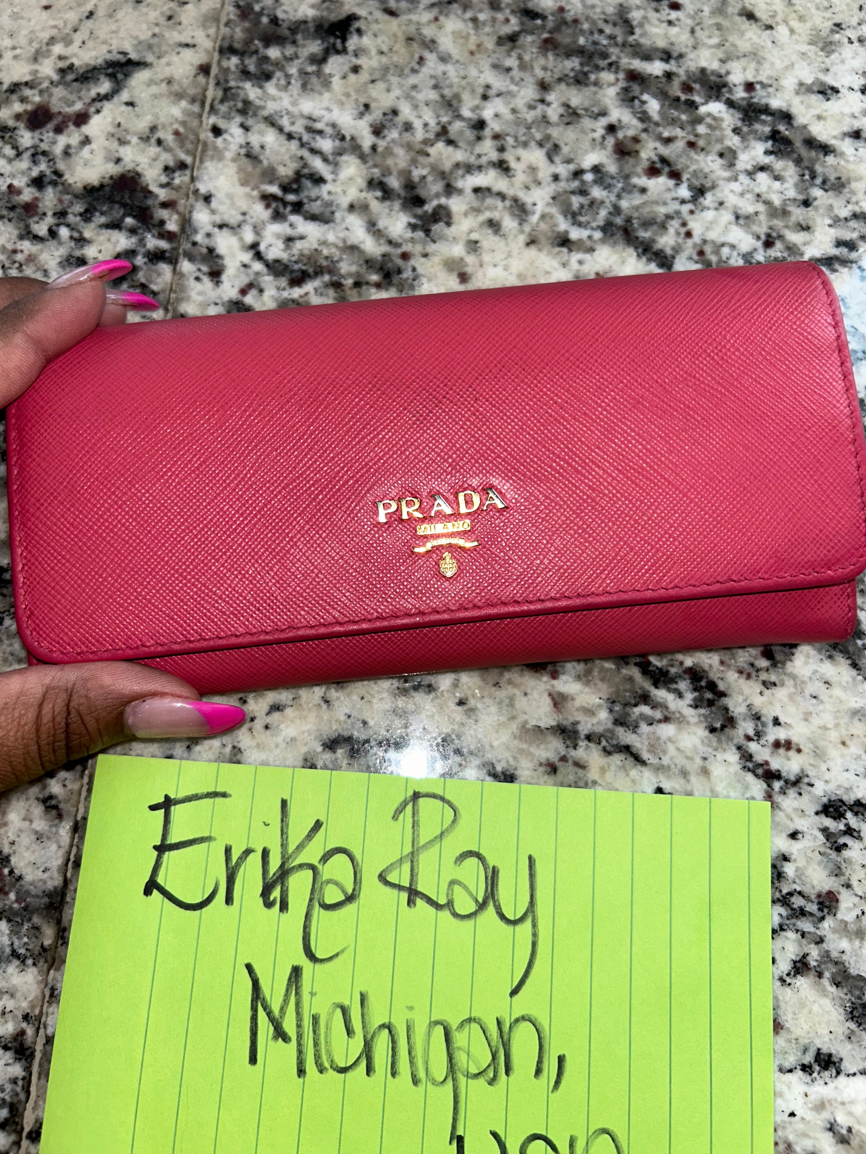 Prada Pink Long Wallet
