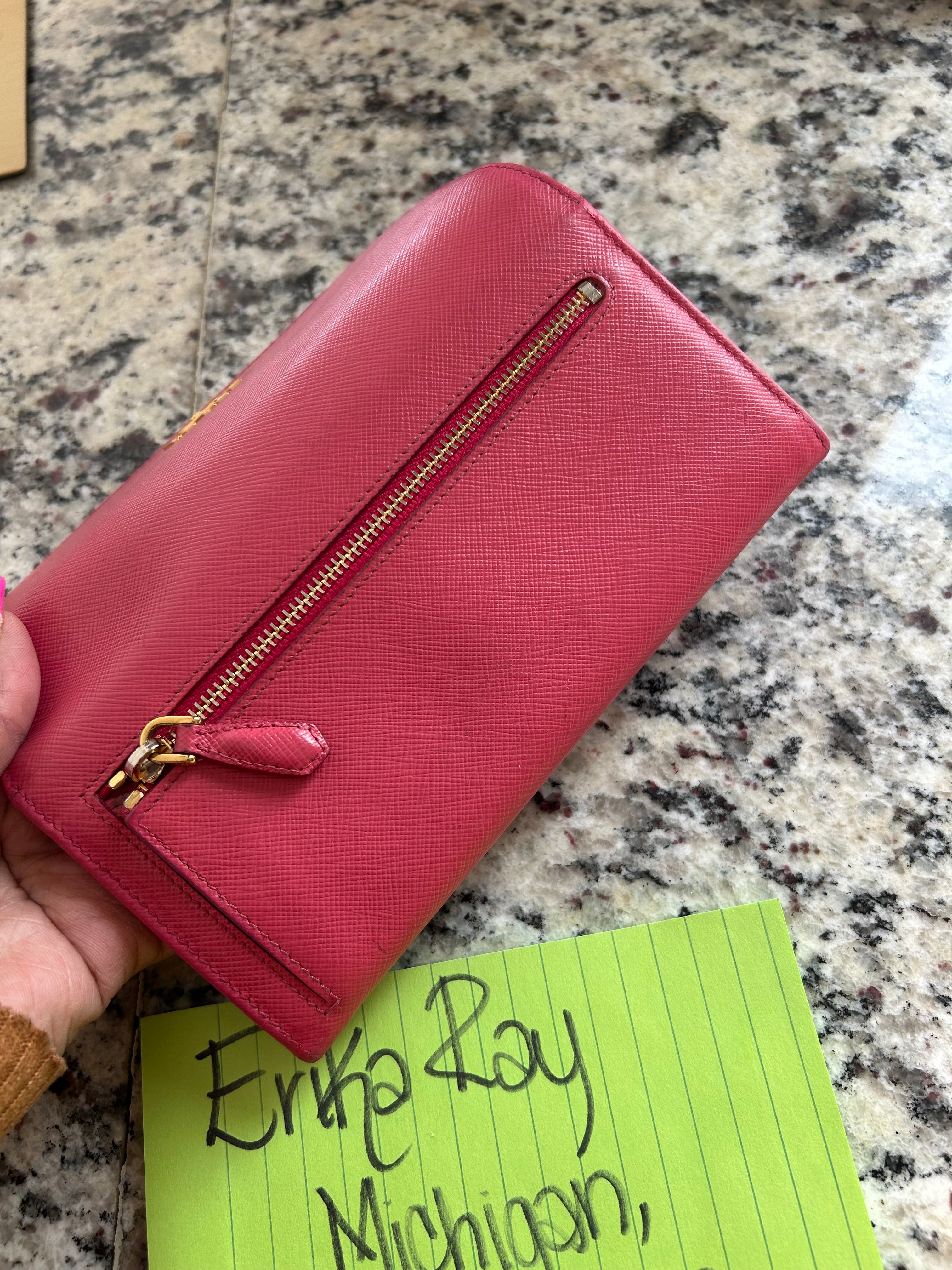 Prada Pink Long Wallet