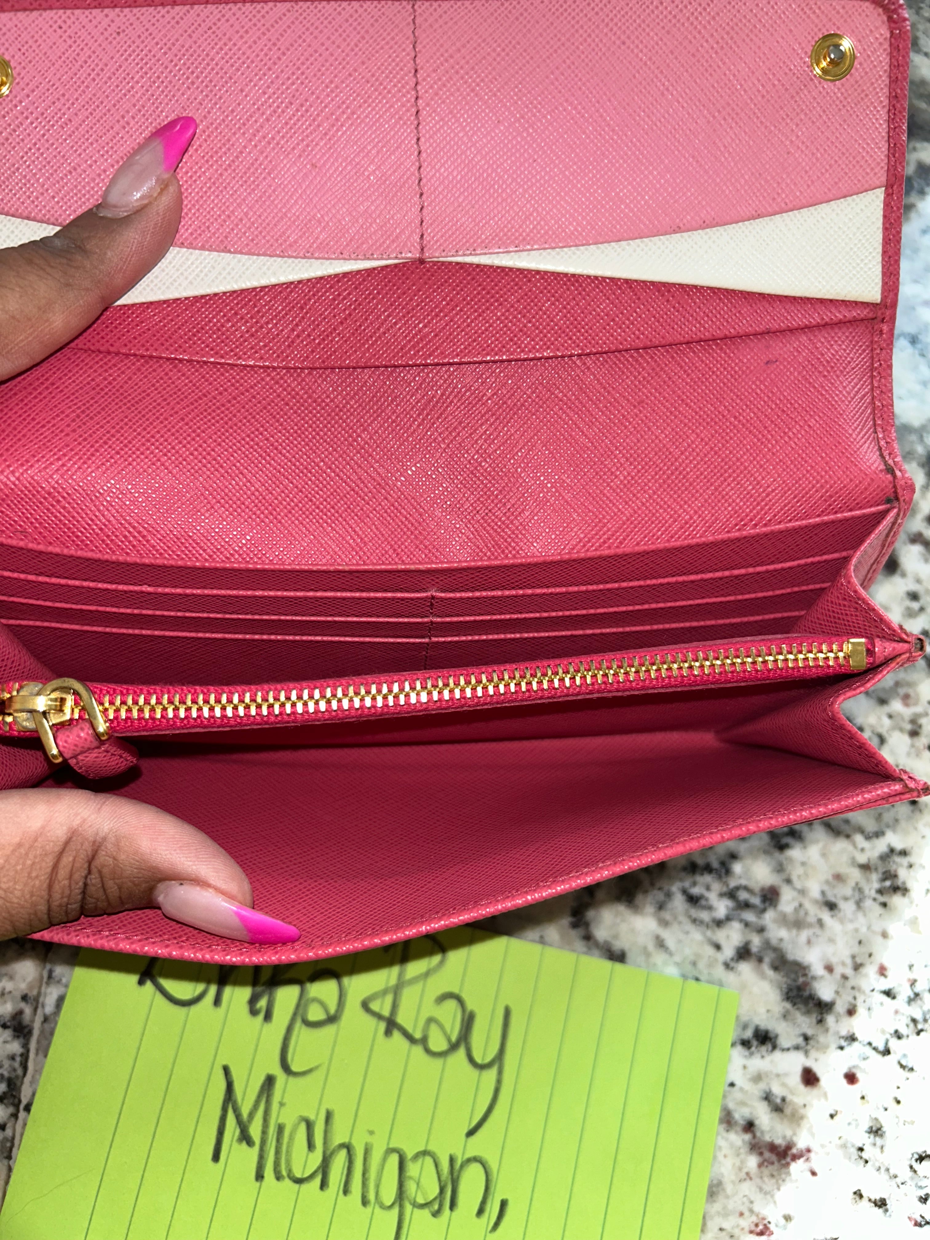 Prada Pink Long Wallet