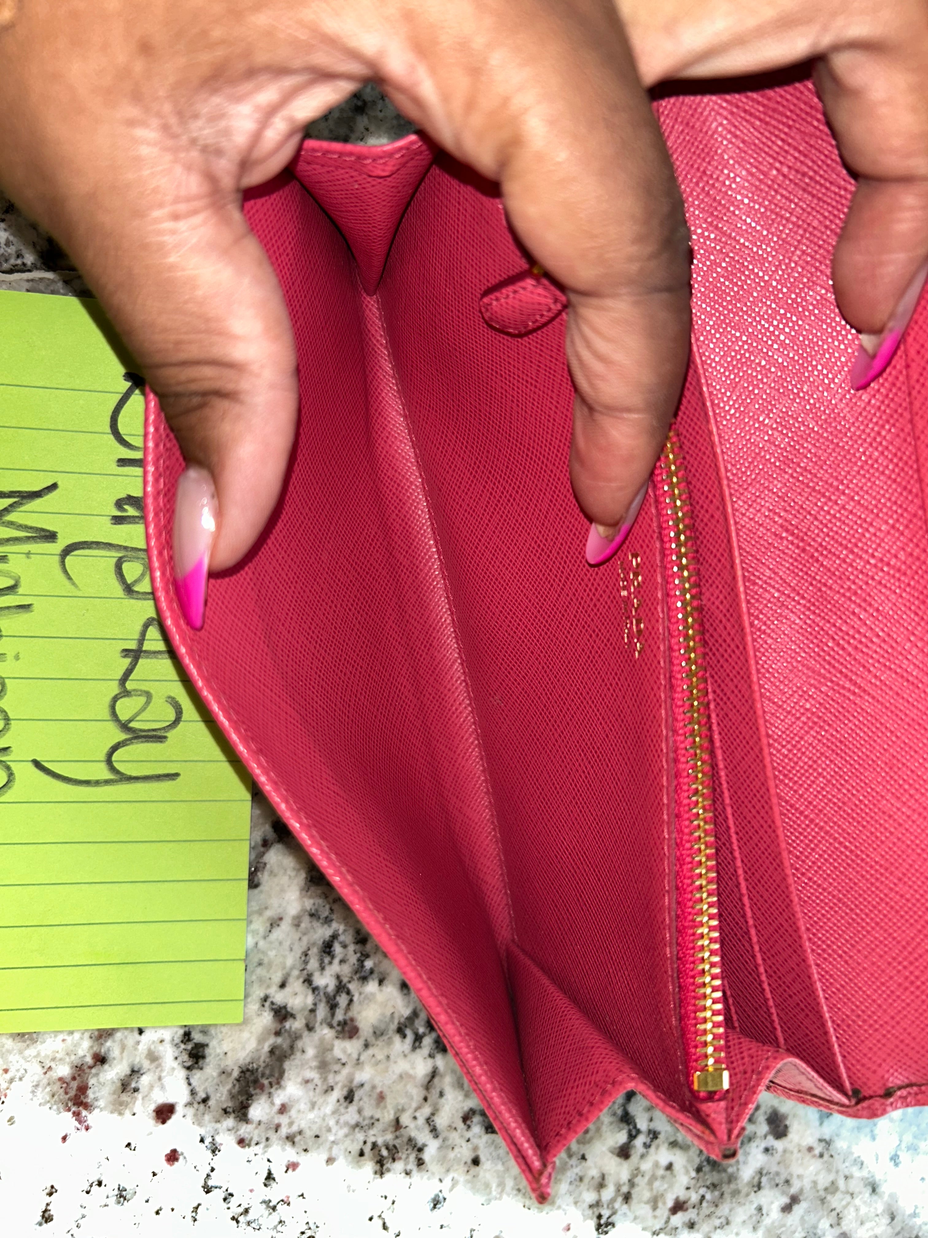 Prada Pink Long Wallet