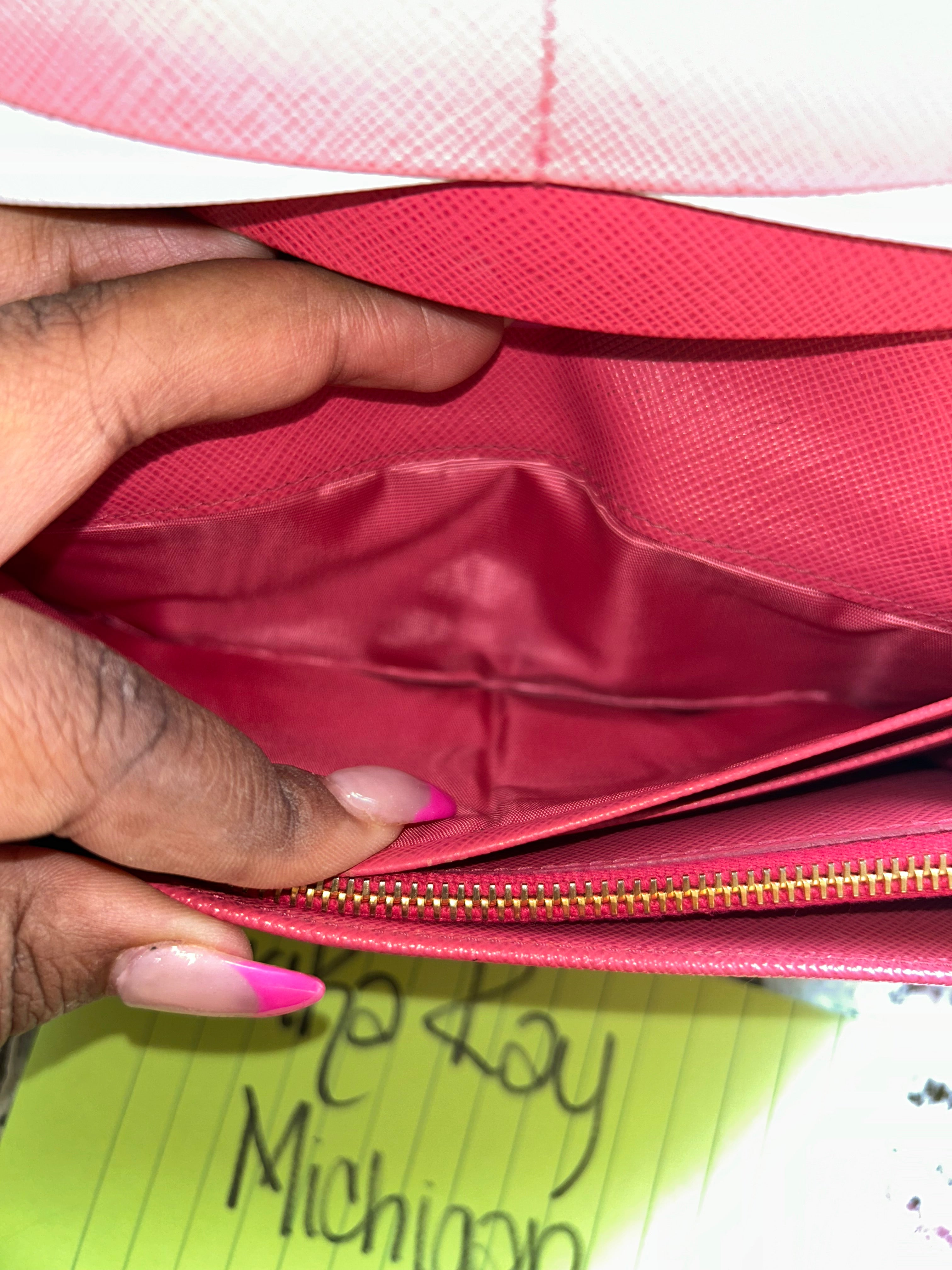 Prada Pink Long Wallet